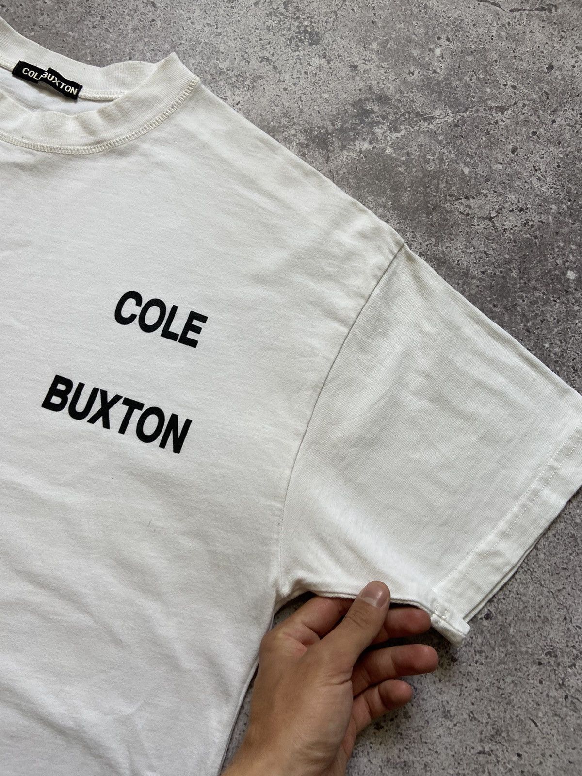 Cole Buxton Cole Buxton CB Logo Tee Shirt White Size L Size US L / EU 52-54 / 3 - 3 Thumbnail