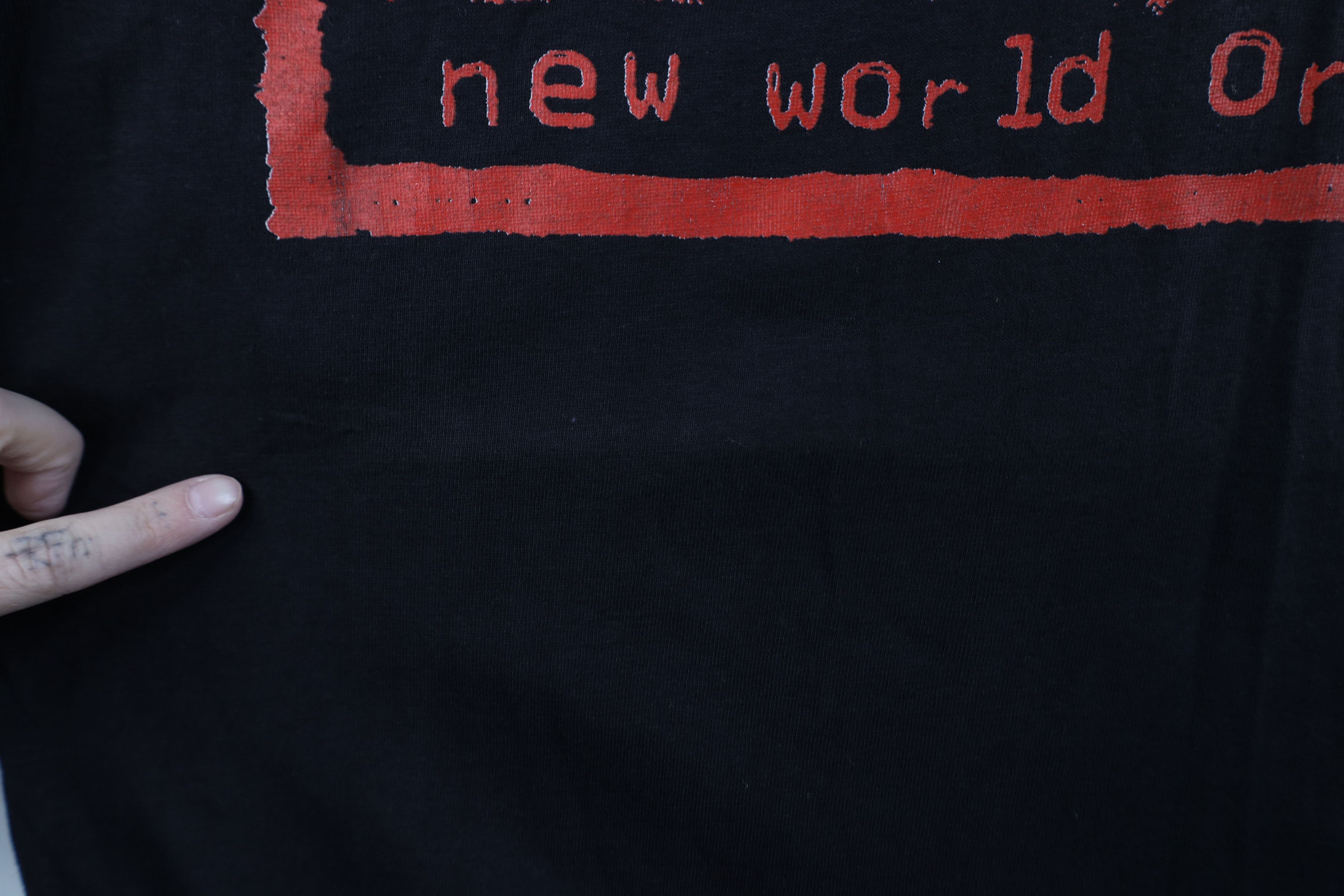 Vintage Vintage 90s New World Order NWO Double Wrestling T-Shirt Size US XL / EU 56 / 4 - 5 Thumbnail