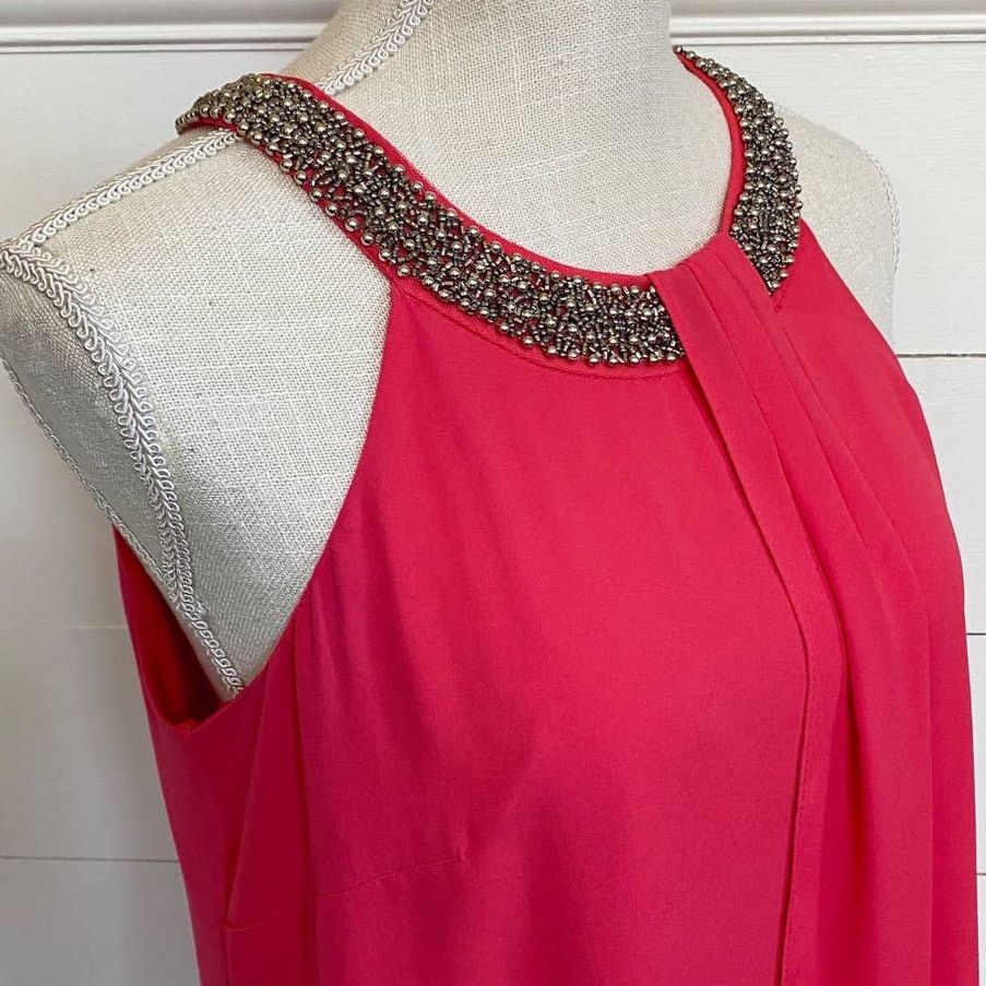 Vintage Joseph Ribkoff Jeweled Neckline Sleeveless Dress 8 Size M / US 6-8 / IT 42-44 - 6 Thumbnail