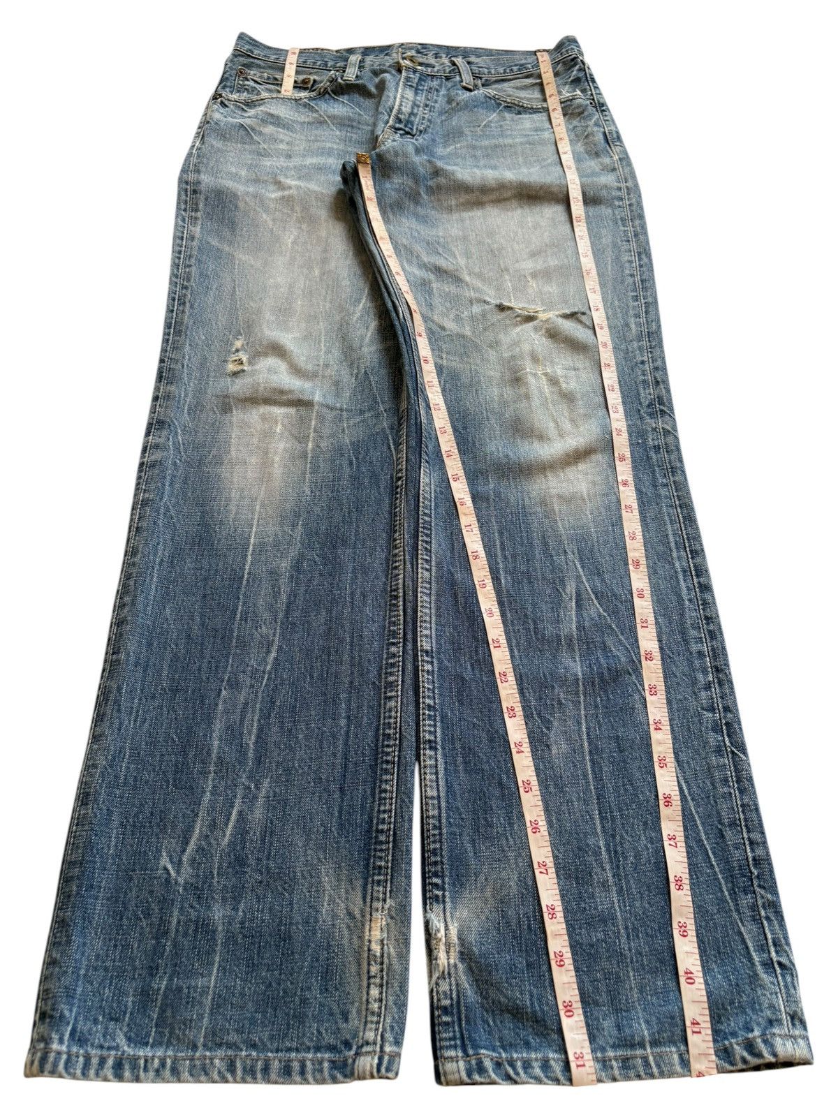 Levi's SALES🔥Vintage 90s Levis 502 Mud Wash Distressed Loose Jeans Size US 32 / EU 48 - 13 Thumbnail