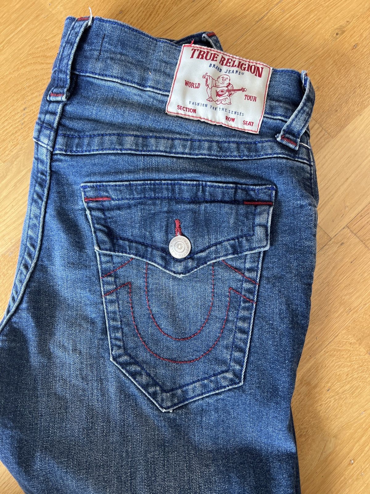 Japanese Brand True religion Jeans Denim embroidered Size US 30 / EU 46 - 2 Thumbnail