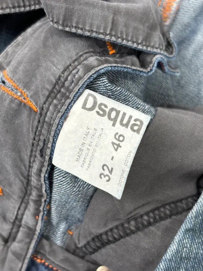 Dsquared2 2000s Dsquared2 Blue Faded Wide Denim Jeans Size US 33 - 14 Thumbnail