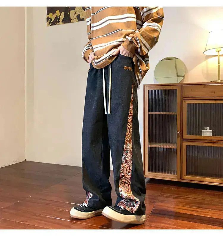 Japanese Brand Y2k Patchwork Leg Denim Size US 32 / EU 48 - 2 Thumbnail