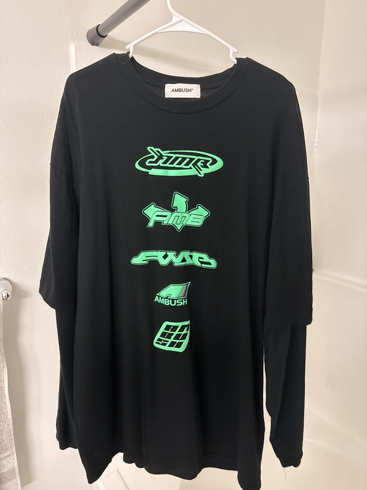 Ambush Design Black Mix Long Sleeve Tshirt | Grailed