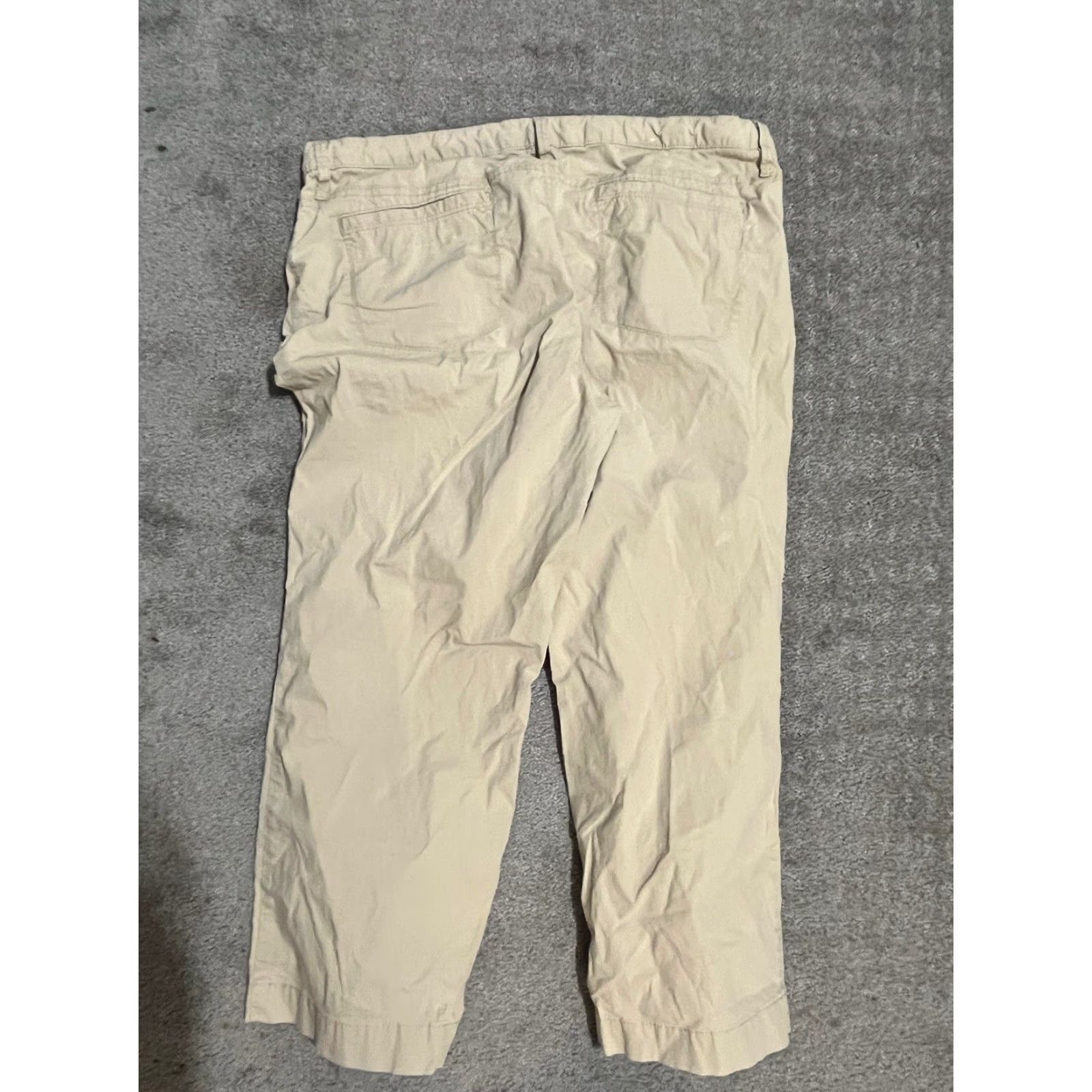 Old Navy VINTAGE Old Navy Capri Pants Women Regular 12 Inseam 22" Brown Beig... Size ONE SIZE - 3 Thumbnail