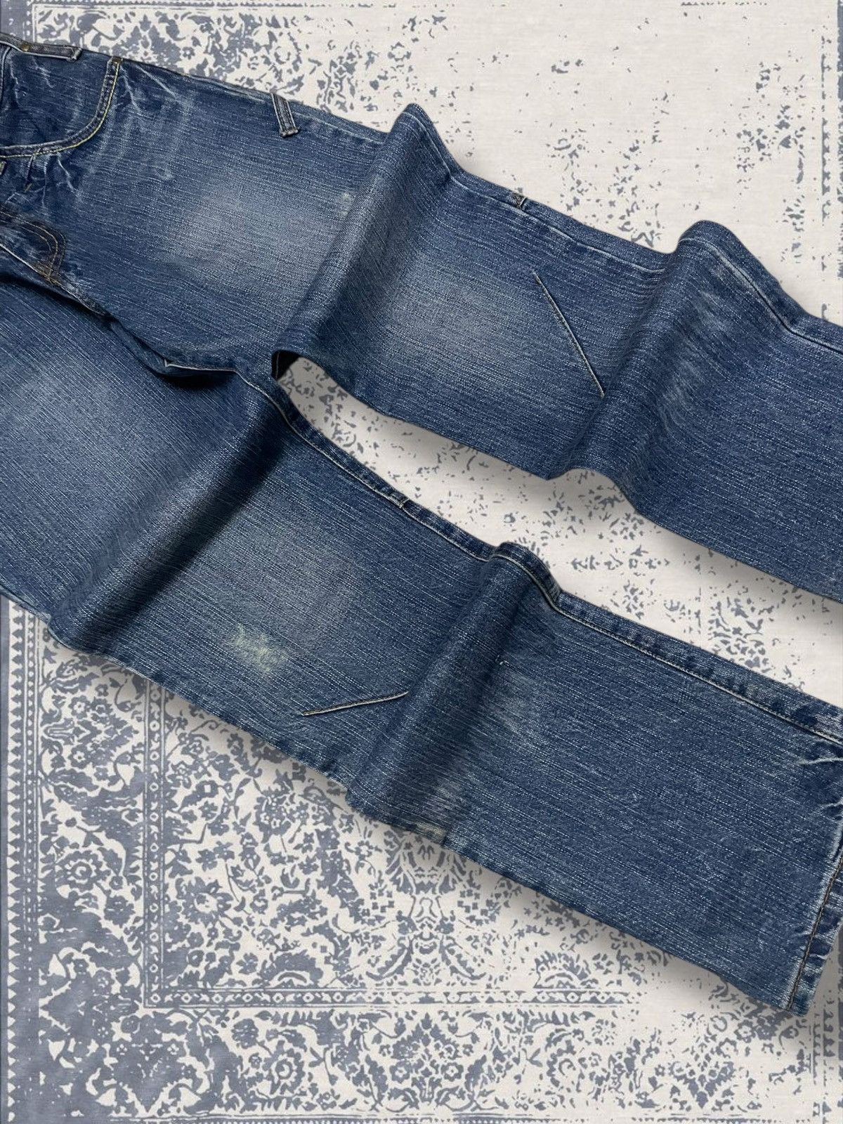Designer × Japanese Brand × Vintage Vintage 1990s Japan Designer Wavelist Distressed Denim Size US 27 - 6 Thumbnail