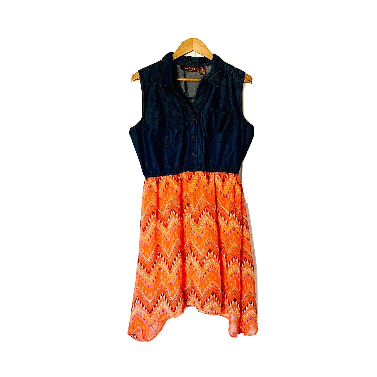 American Essentials Speed Control Of New York Sleeveless Denim Dress Size XL Size XL / US 12-14 / IT 48-50 - 4 Thumbnail