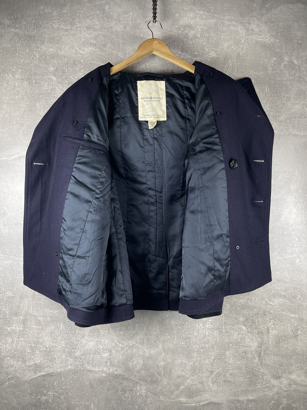 Denim & Supply Ralph Lauren Denim & Supply Ralph Lauren Double Breatsed Wool Pea Coat Size US XL / EU 56 / 4 - 8 Thumbnail