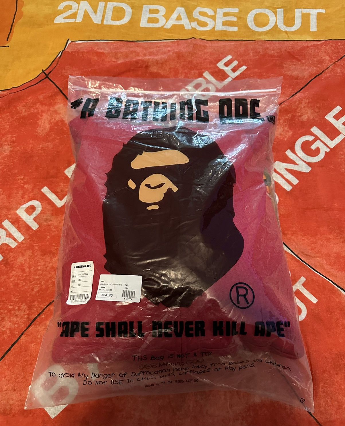 Bape BAPE shark full zip double hoodie Size US XXL / EU 58 / 5 - 9 Thumbnail