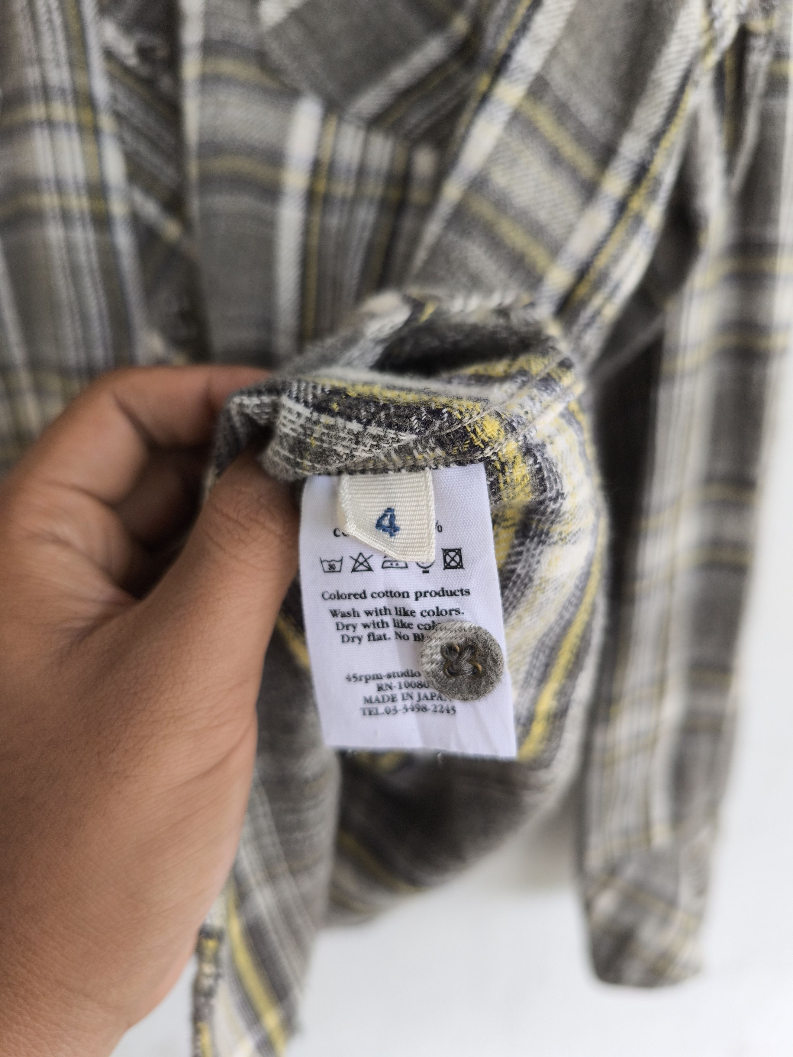 45rpm 45rpm plaid flannel Size US XL / EU 56 / 4 - 8 Thumbnail