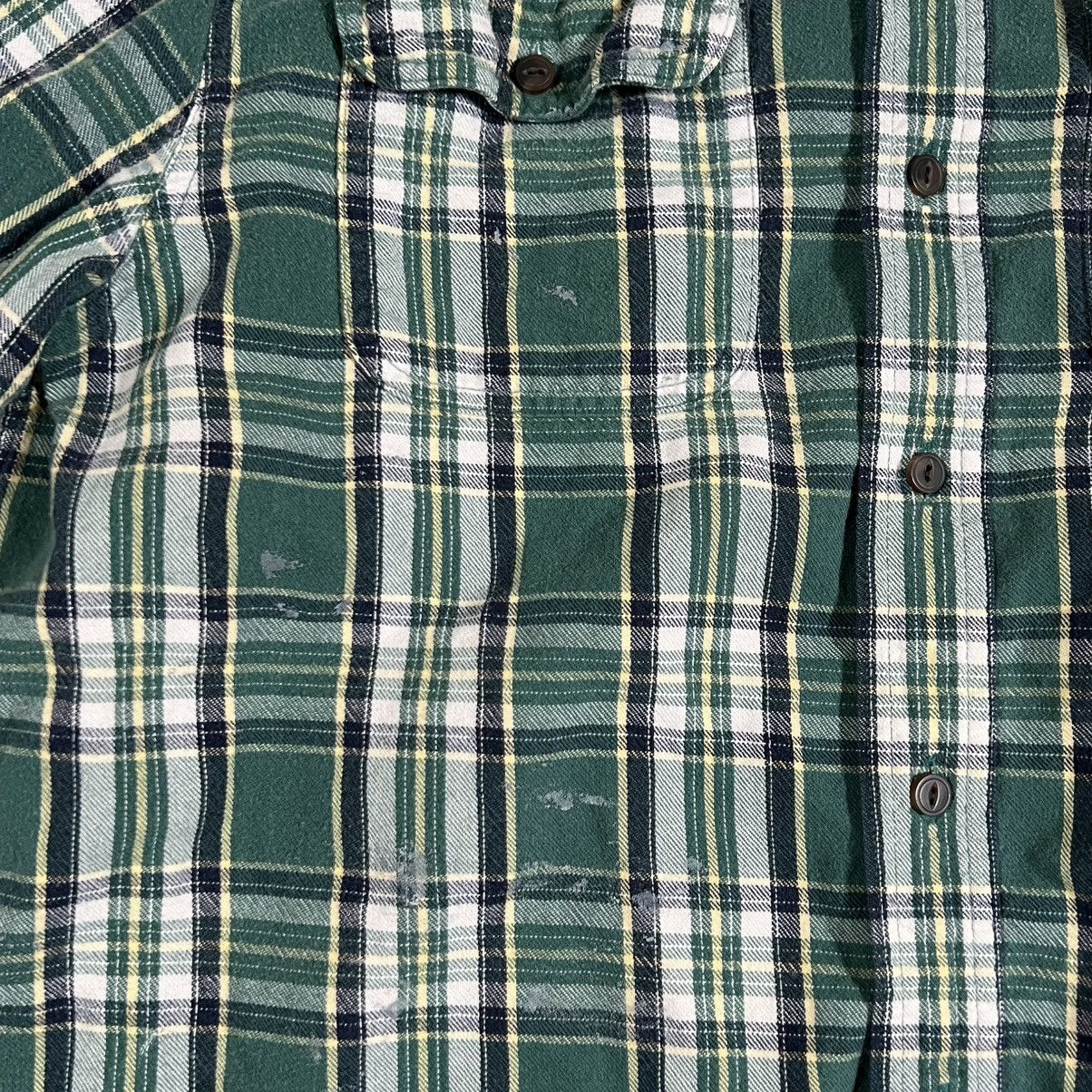 L.L. Bean L.L. Bean Shirt Flannel Green Plaid Long Sleeve Button Up Size US M / EU 48-50 / 2 - 2 Thumbnail