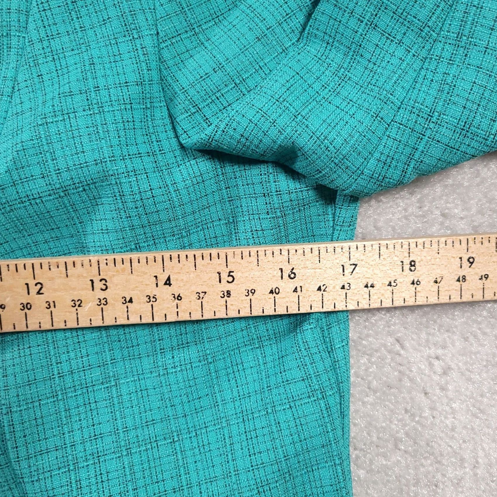 Vintage VINTAGE Perceptions New York Women's Blazer Turquoise Shoulder Pads Sz 8 Blazer Size M / US 6-8 / IT 42-44 - 3 Thumbnail