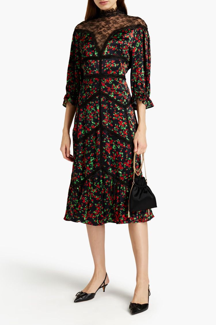 Valentino o1y0226 Midi Dress in Multicolor Size S / US 4 / IT 40 - 2 Thumbnail