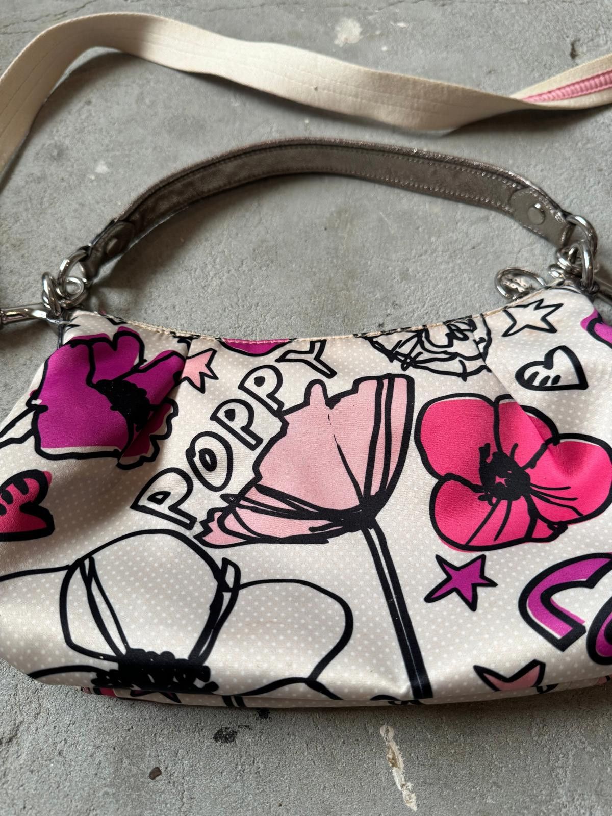 Coach Coach 2Way Multicolour Satin Leather Poppy ShoulderBag Size ONE SIZE - 5 Thumbnail