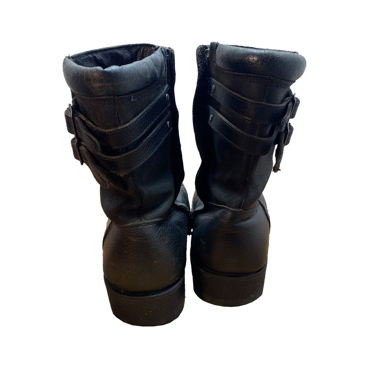 Vintage × Xelement ★ Xelement, Motorcycle Leather Dual Zipper Riding Boots Size US 12 / EU 45 - 4 Thumbnail