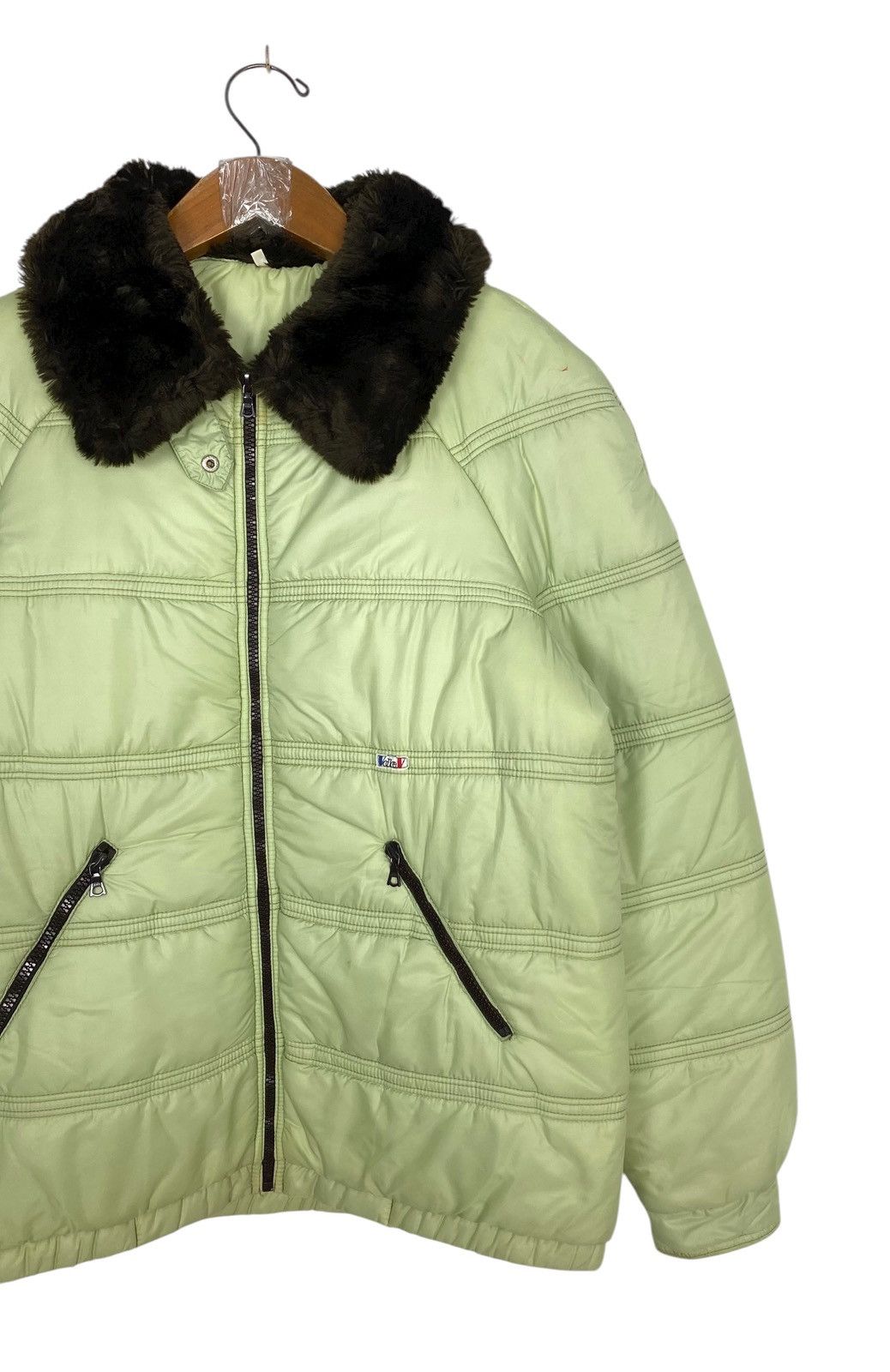 Vintage Rare‼️ Vtg Vdev Quilted Puffer Faux Fur Collar Riri France Size M / US 6-8 / IT 42-44 - 3 Thumbnail