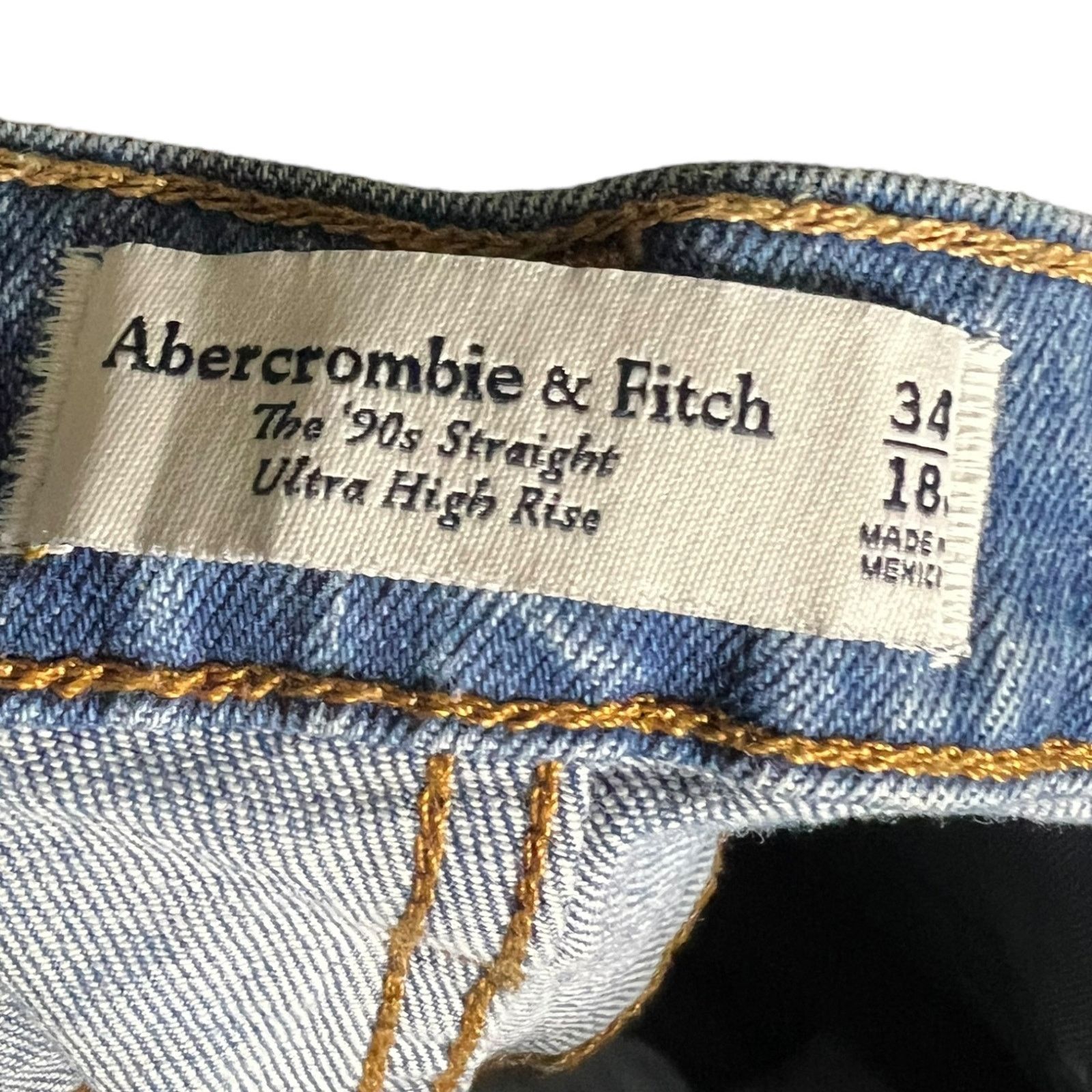 Abercrombie & Fitch Abercrombie & Fitch Women's 18R 90's Ultra High Rise Jeans Size 40" / US 18 - 6 Thumbnail