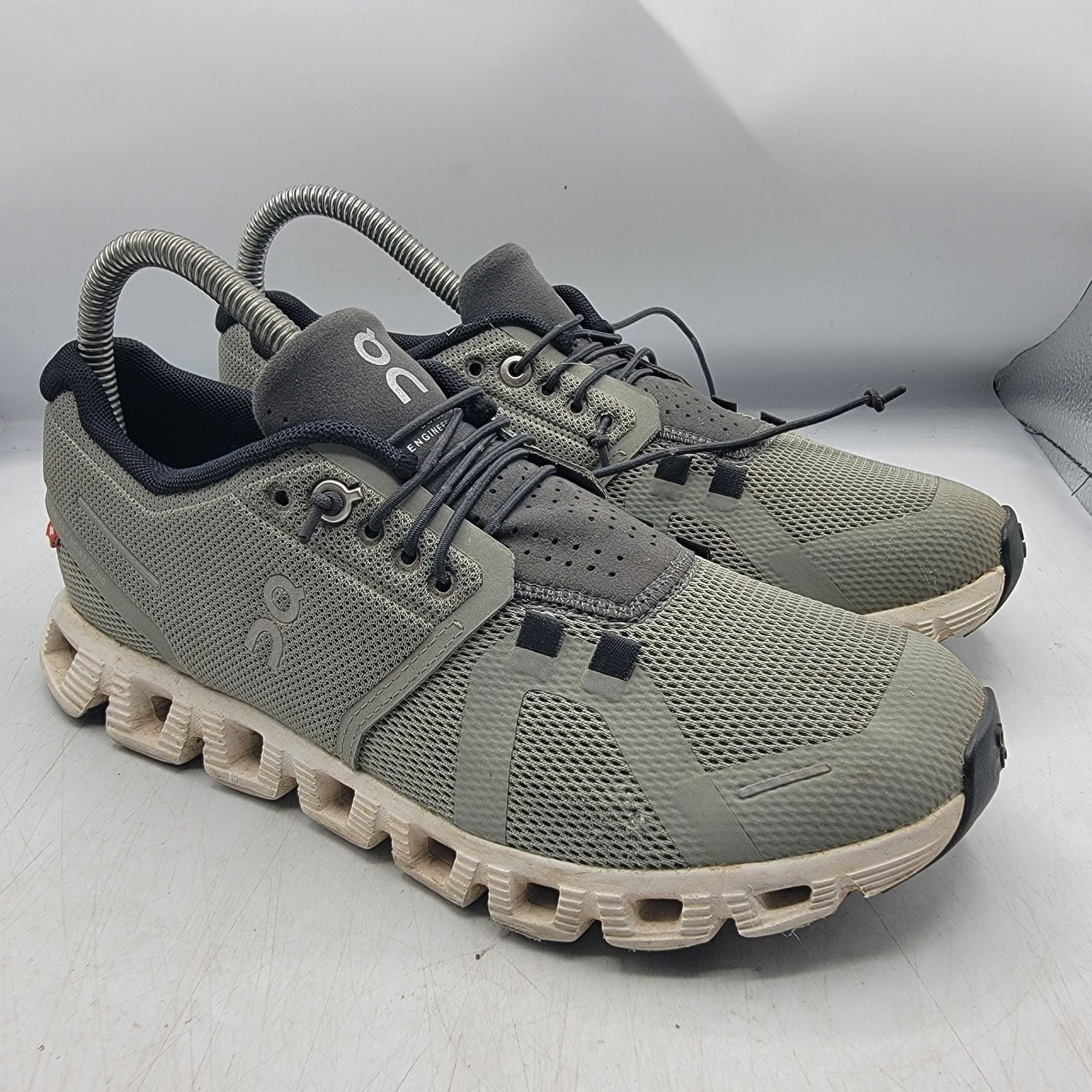 image of On Cloud 5 Womens 7 Kelp Shadow Green Running Shoe Athletic