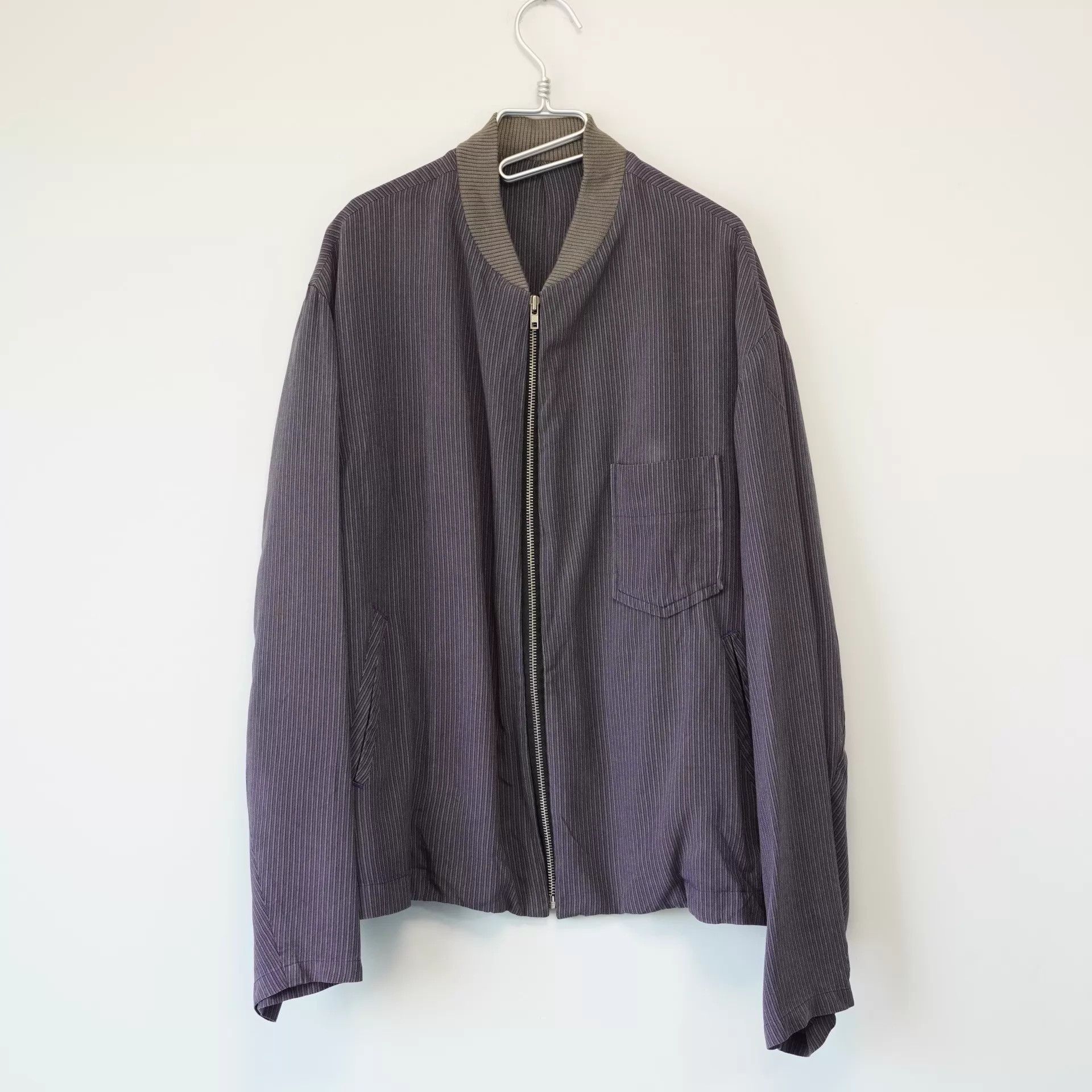 Yohji Yamamoto Yohji Yamamoto 96SS Striped Zipper Jacket Men's Size US M / EU 48-50 / 2 - 1 Thumbnail