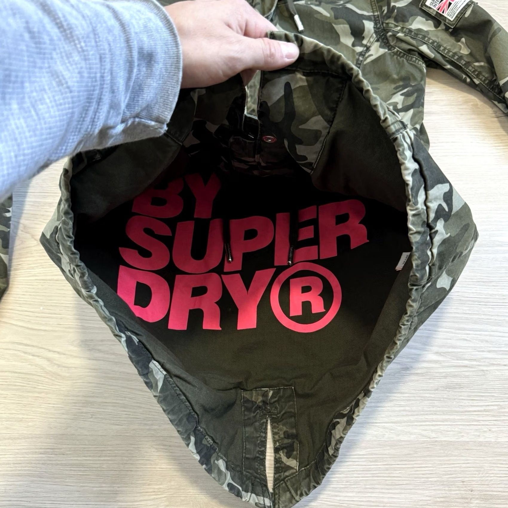 Superdry SUPERDRY Parka Jacket Women’s XS Hooded Camouflage Military Rookie Long Sleeve Zip Coat Regular Fit Century/90s Style Size XS / US 0-2 / IT 36-38 - 5 Thumbnail