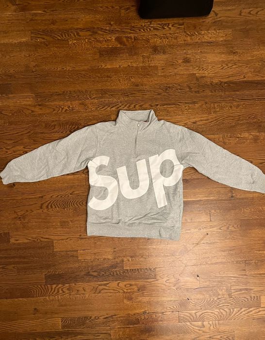 Supreme sup half zip on sale pullover