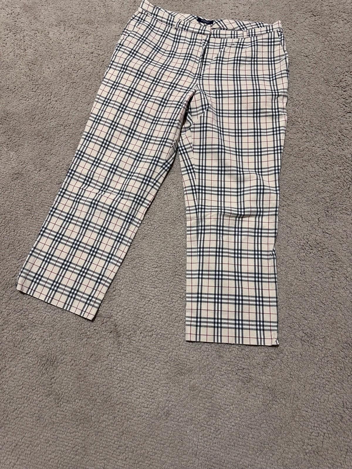 Burberry Burberry London Vintage Nova Check Flared Pants Sz IT 48 Size 34" / US 12 / IT 48 - 2 Thumbnail