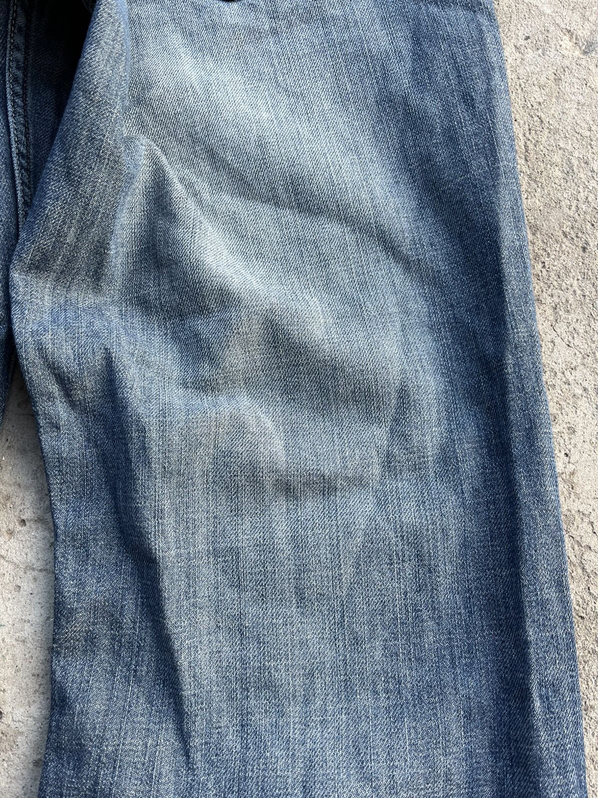 20471120 × If Six Was Nine × Le Grande Bleu (L.G.B.) Jeans Dirty Pants Faded Crash Denim Thrashed Y2K Distressed Size US 34 / EU 50 - 14 Thumbnail
