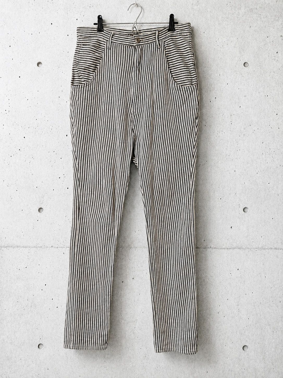 Kapital KAPITAL Striped Sarouel Drop Crotch Pants Japan Size 3 Size US 33 - 1 Thumbnail