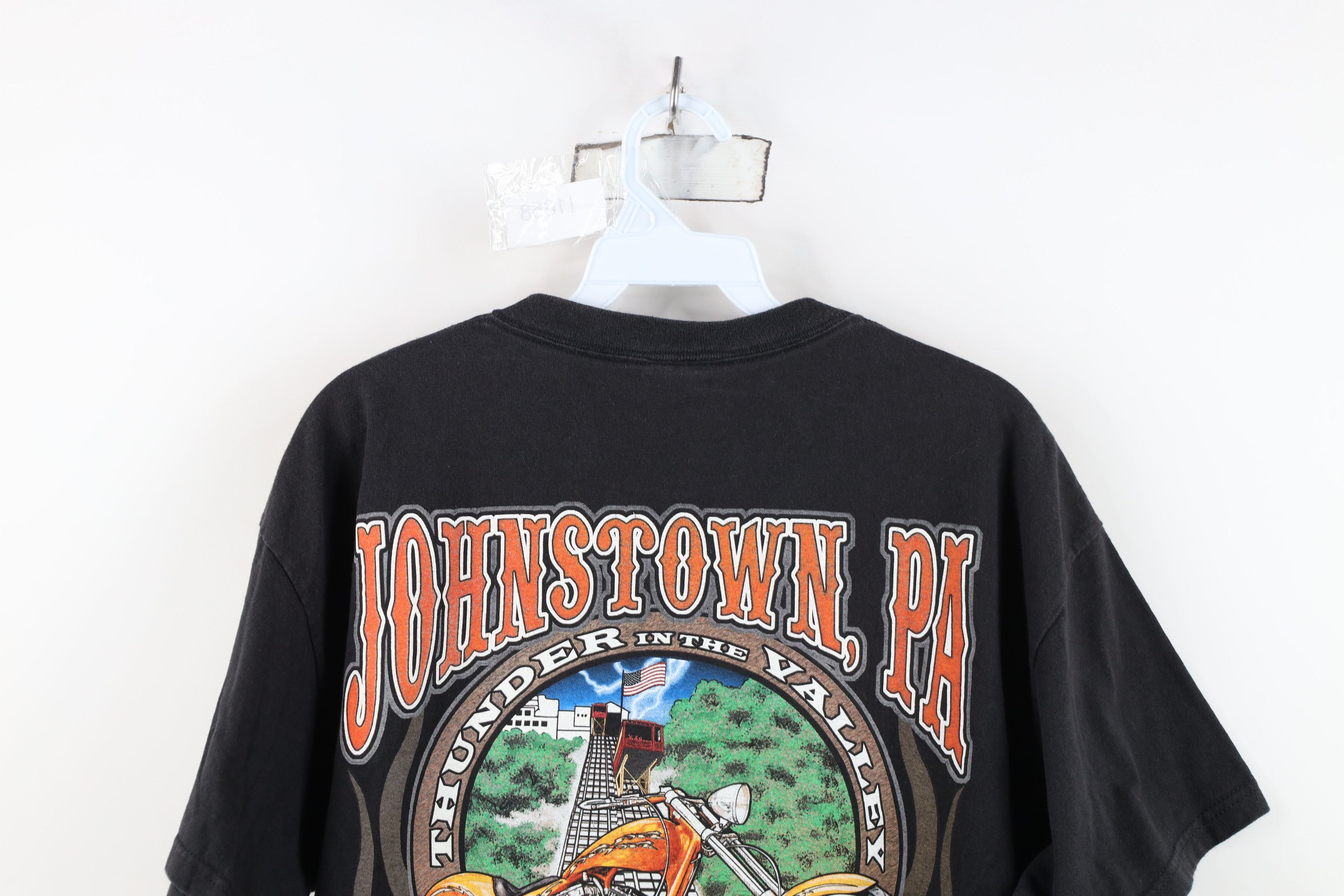 Vintage Vintage Y2K Johnstown Motorcycle Rally Fire Tribal T-Shirt Size US L / EU 52-54 / 3 - 15 Thumbnail
