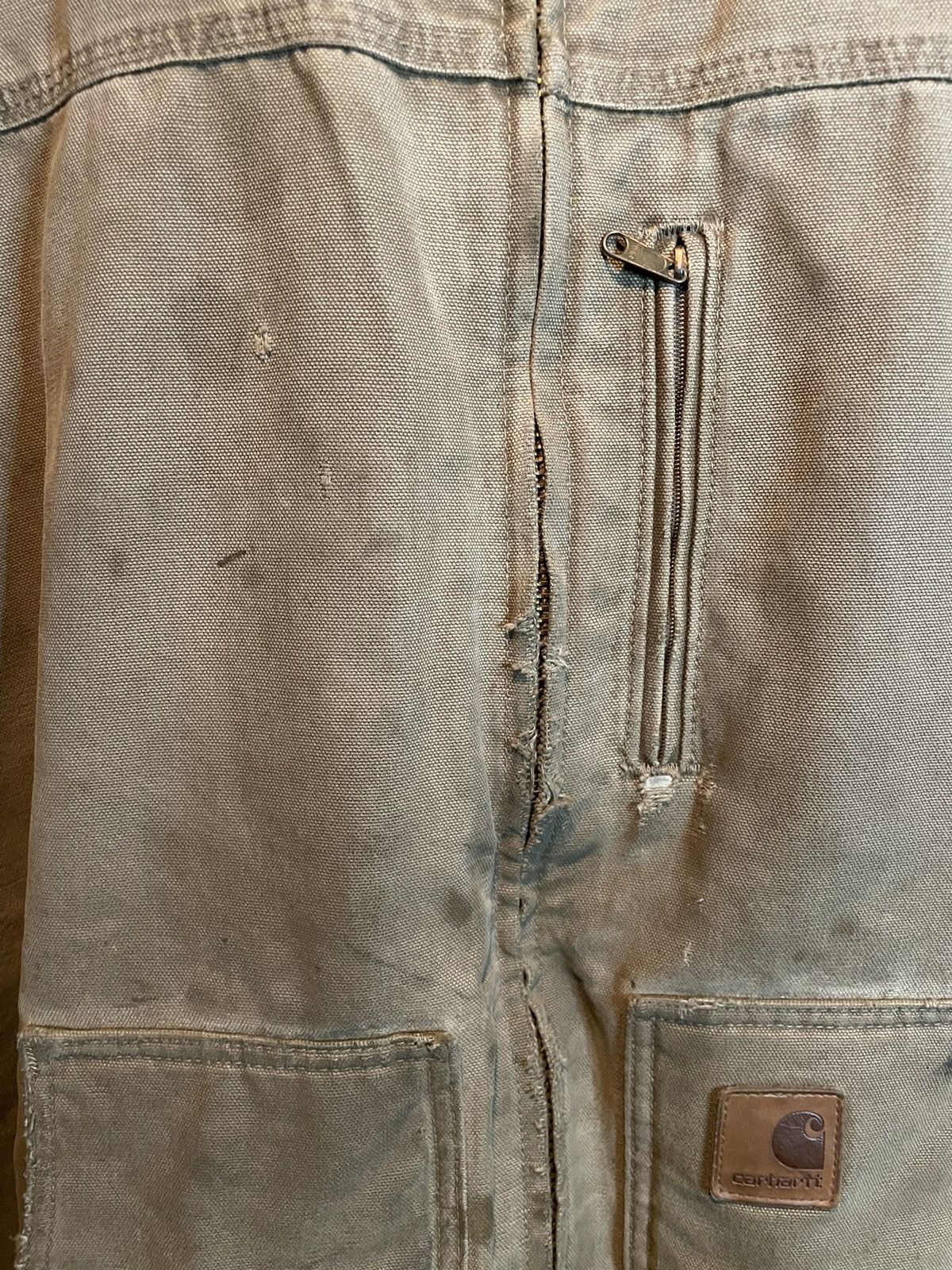 Carhartt Carhartt Sherpa Lined Distressed Brown Ridge Coat Jacket Size US XL / EU 56 / 4 - 6 Thumbnail