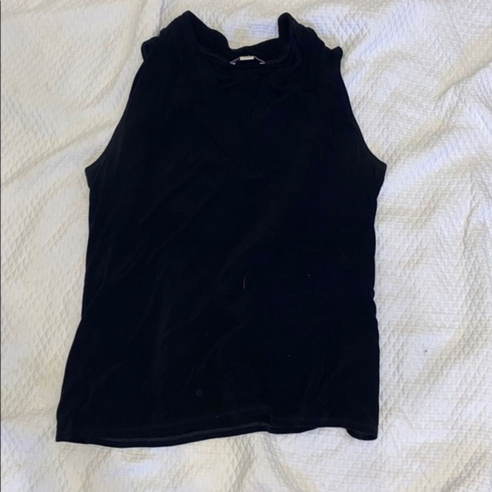 Coldwater Creek Coldwater Creek Black Cowl Neck Tank Top | Sz M Size M / US 6-8 / IT 42-44 - 2 Thumbnail