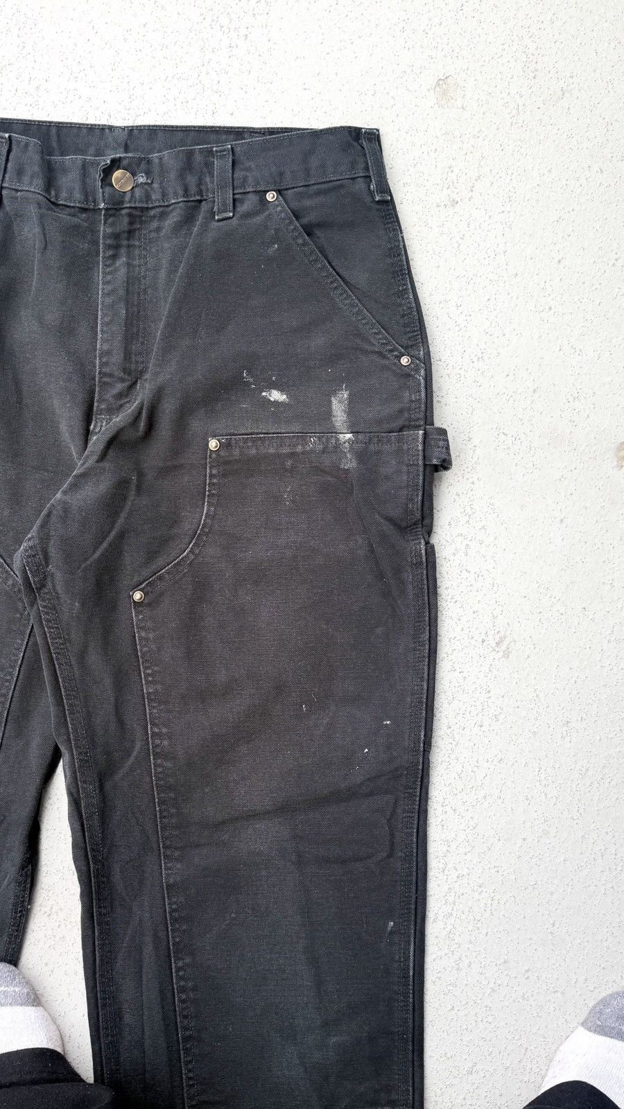 Carhartt Vintage Carhartt Double Knee Pants Distressed Fade 33x32 Size US 33 - 3 Thumbnail