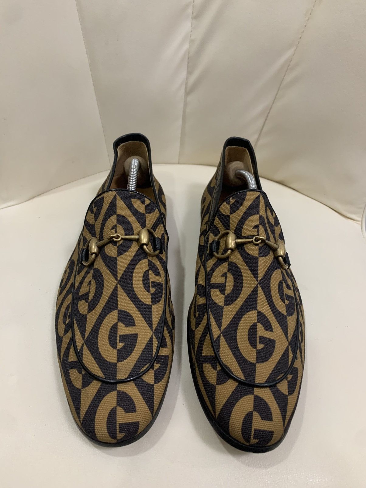 Gucci GUCCI HORSEBIT JORDAAN RHOMBUS LOAFERS Size US 7.5 / EU 40-41 - 2 Thumbnail