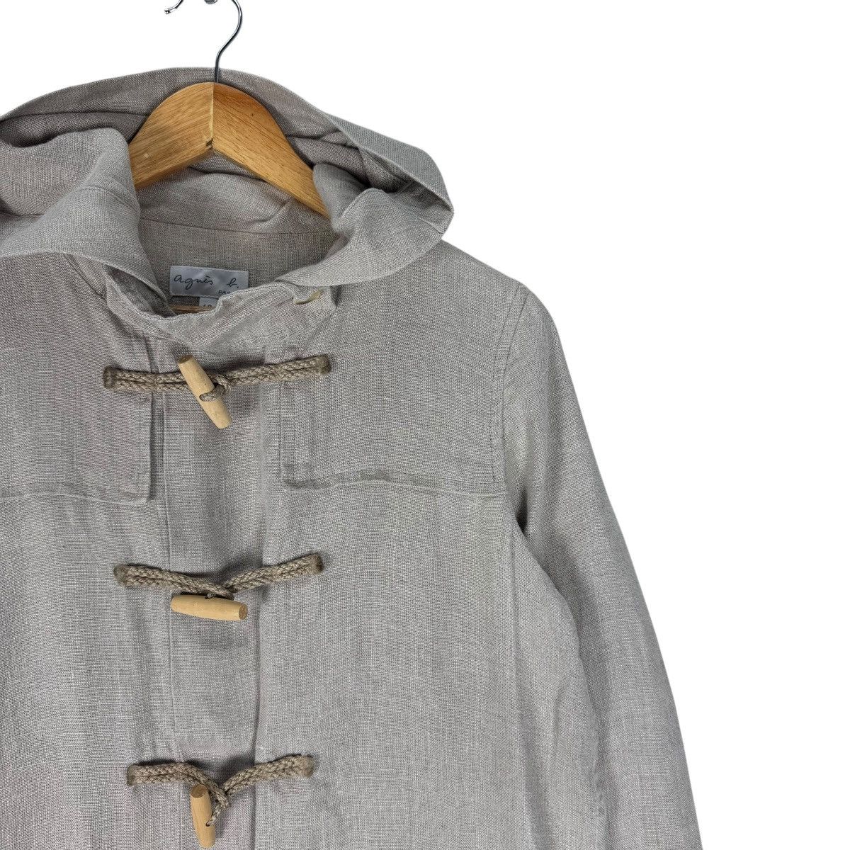 agnes b. ☀️AGNES B HOODIE DUFFLE LINEN JACKET Size M / US 6-8 / IT 42-44 - 4 Thumbnail