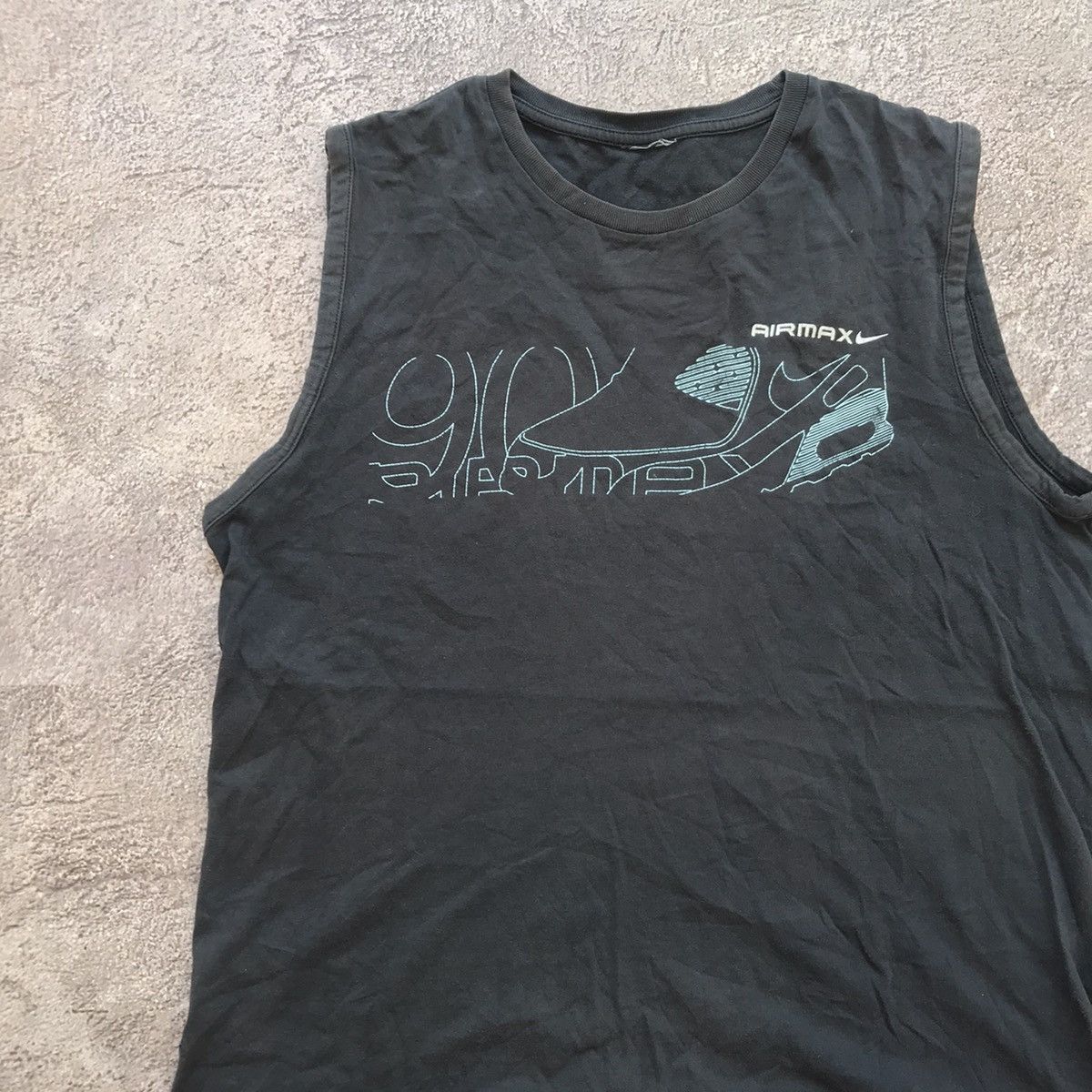 Nike VINTAGE NIKE SWOOSH AIR MAX TANK TOP STREETWEAR CASUAL 90s Size US M / EU 48-50 / 2 - 2 Thumbnail