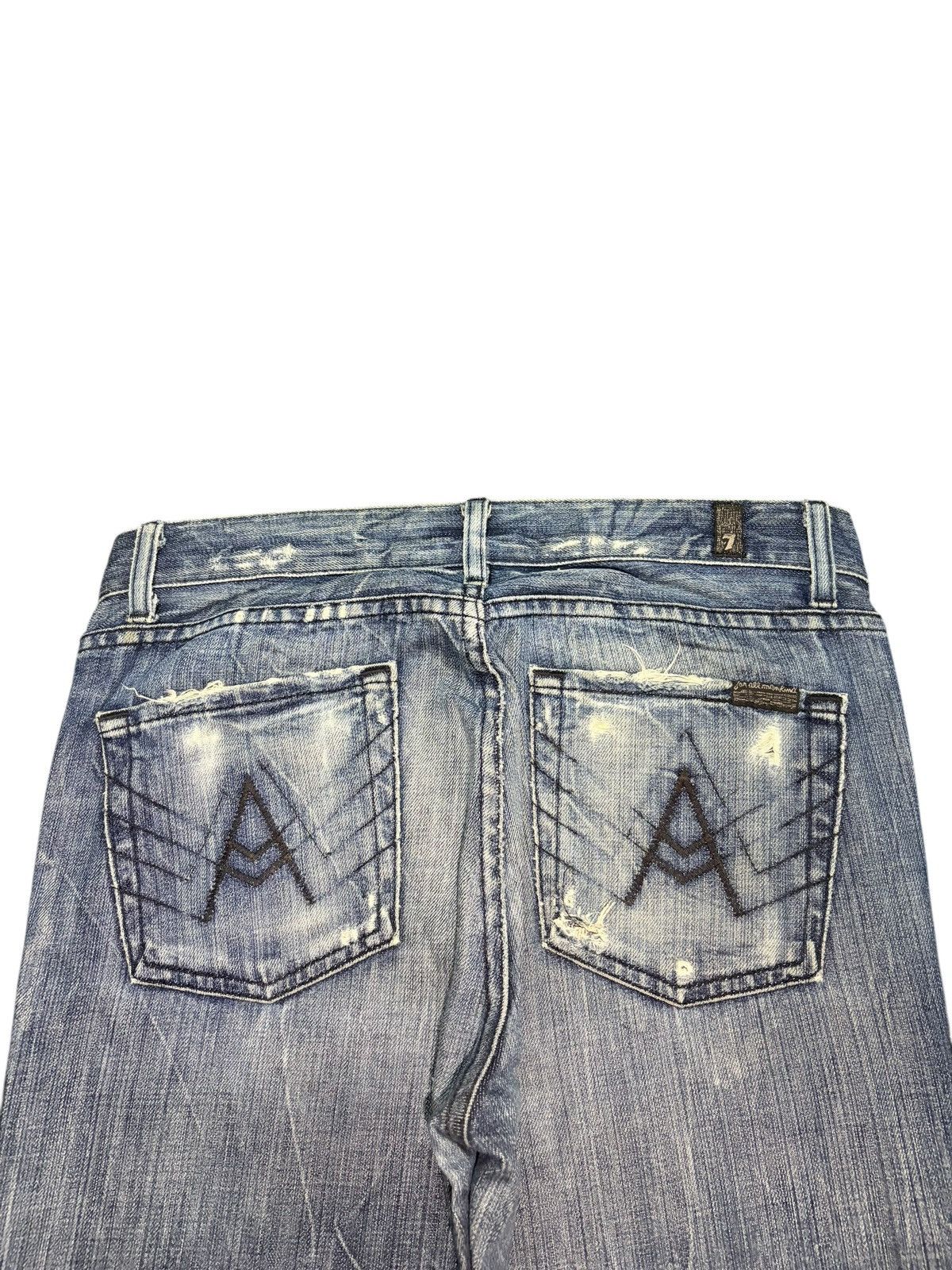 7 For All Mankind Vintage / Y2K 7 For All Mankind Distressed Flare Jeans Size US 30 / EU 46 - 4 Thumbnail