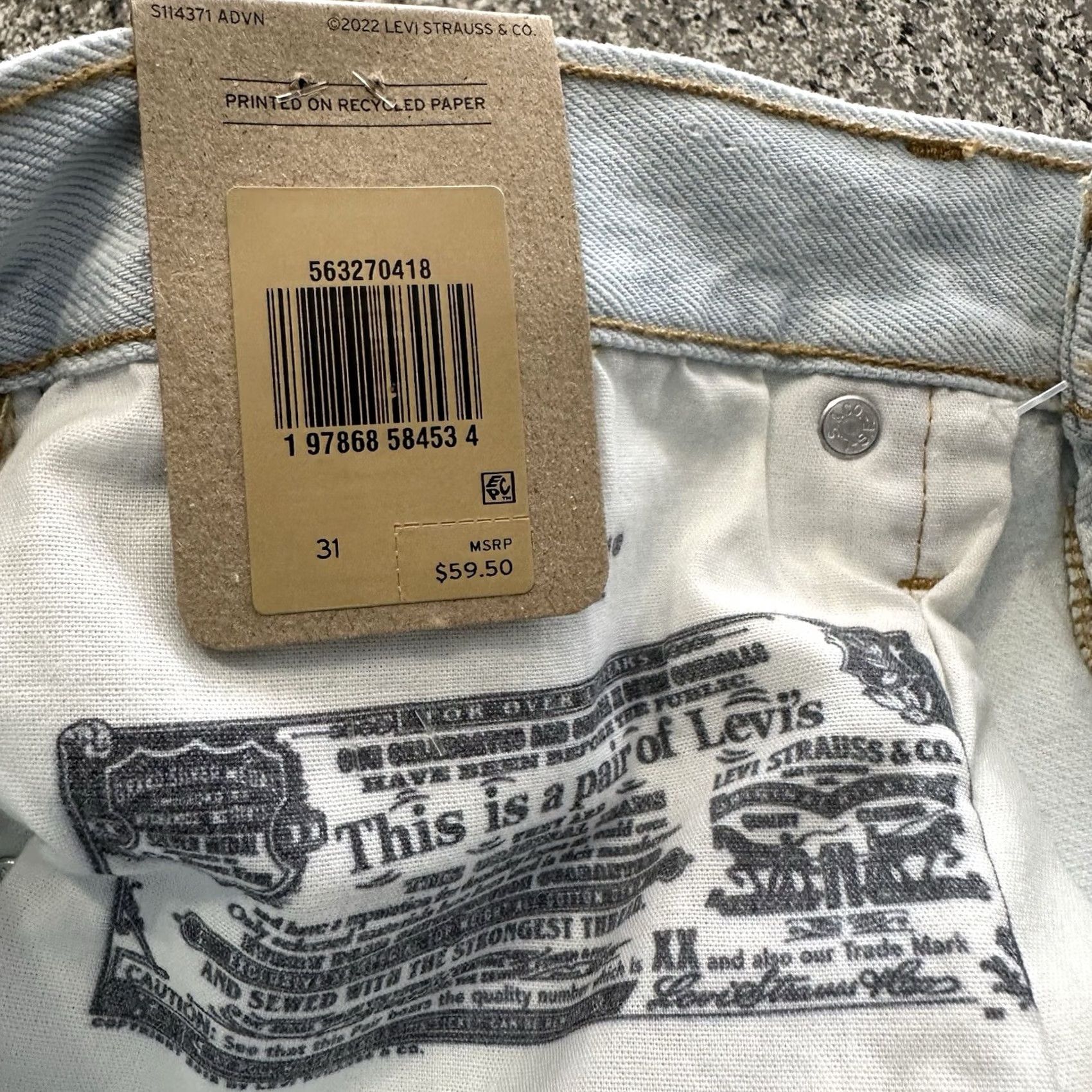 Levi's VINTAGE Levi's 501 Jeans? Short? (Not applicable) Size 24" / US 00 / IT 34 - 6 Thumbnail