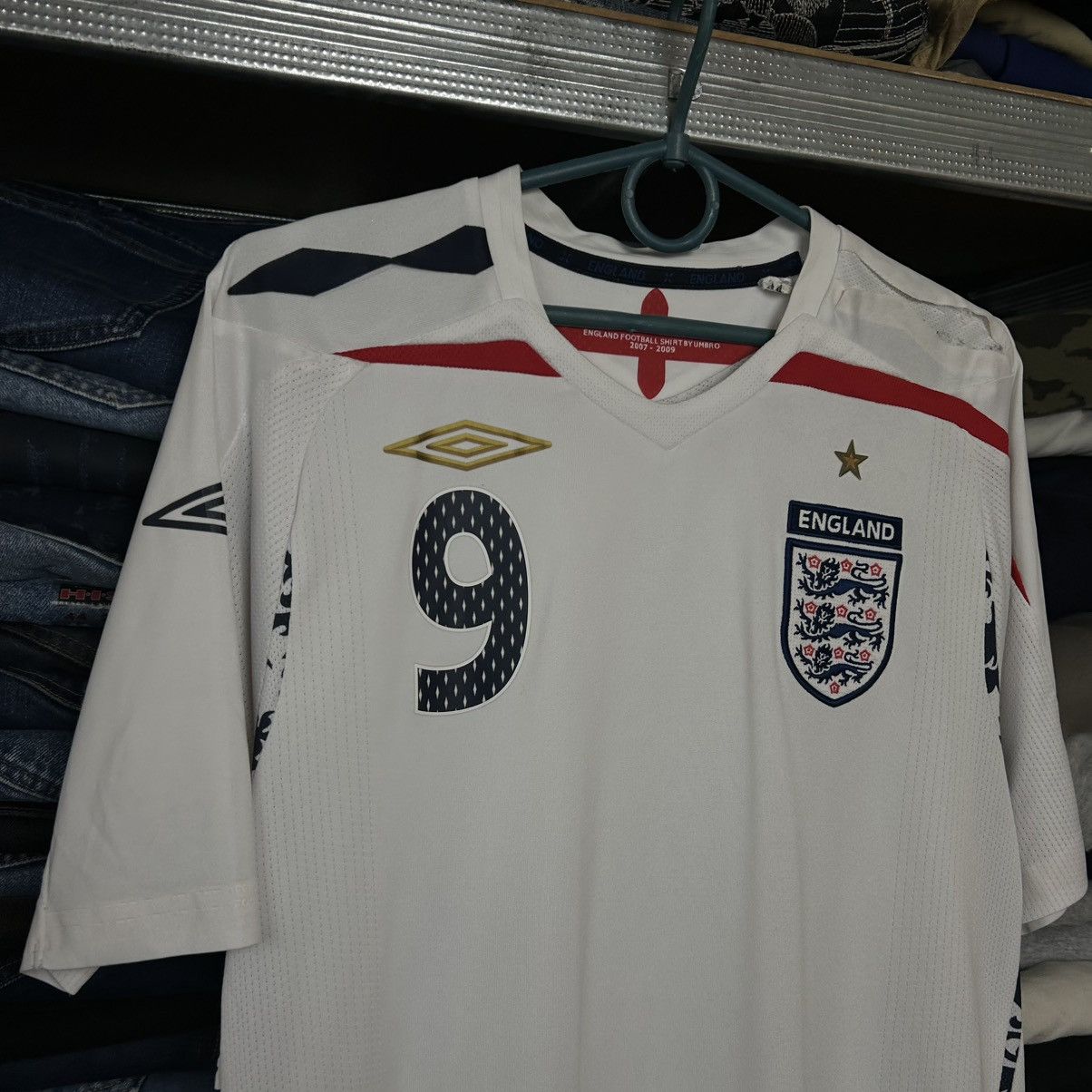 Umbro Vintage Umbro England Rooney 9 soccer jersey Size US S / EU 44-46 / 1 - 3 Thumbnail