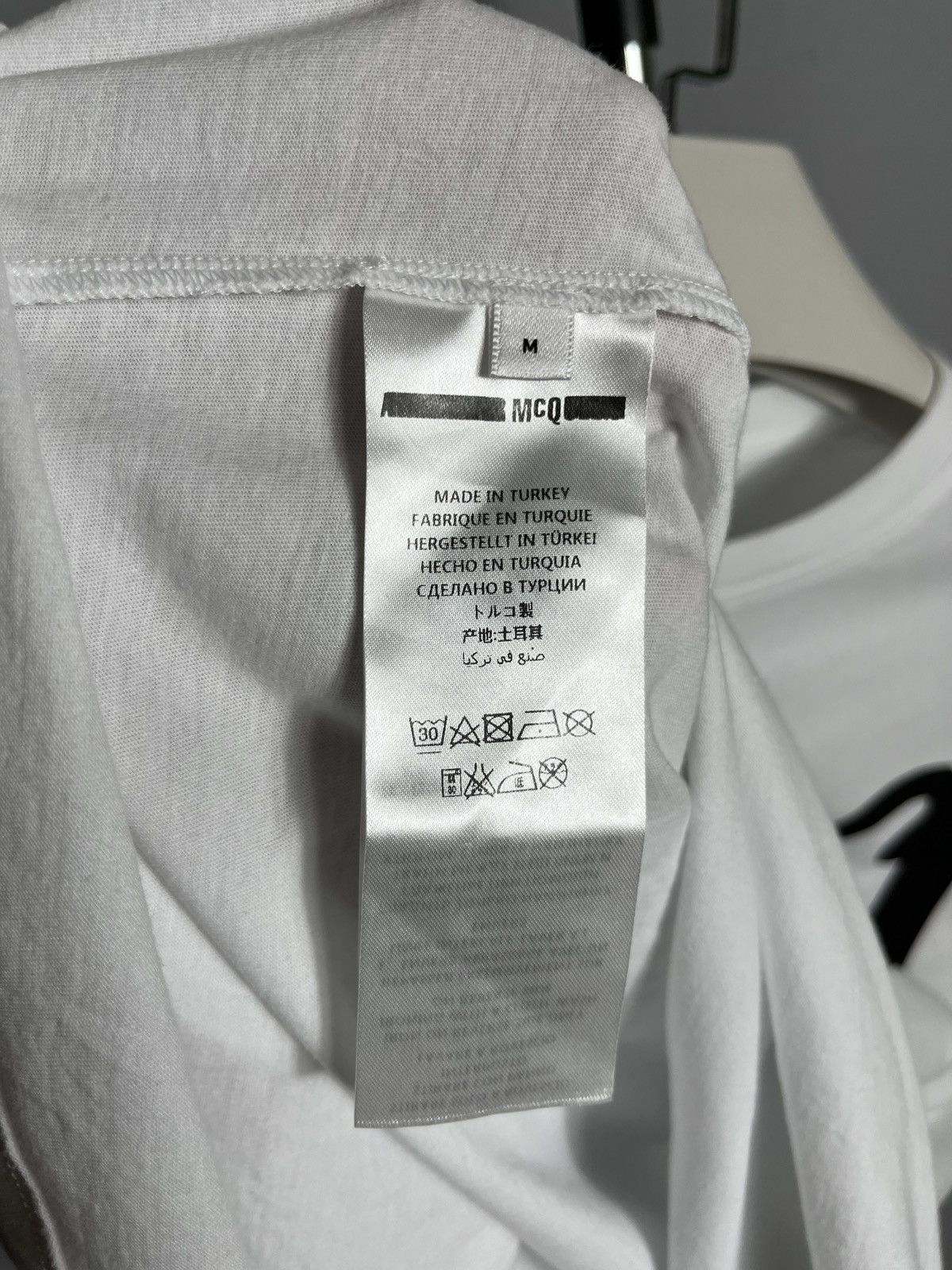 Alexander McQueen MCQ alexander mcqueen t-shirt mens white cotton short sleeve Size US M / EU 48-50 / 2 - 6 Thumbnail