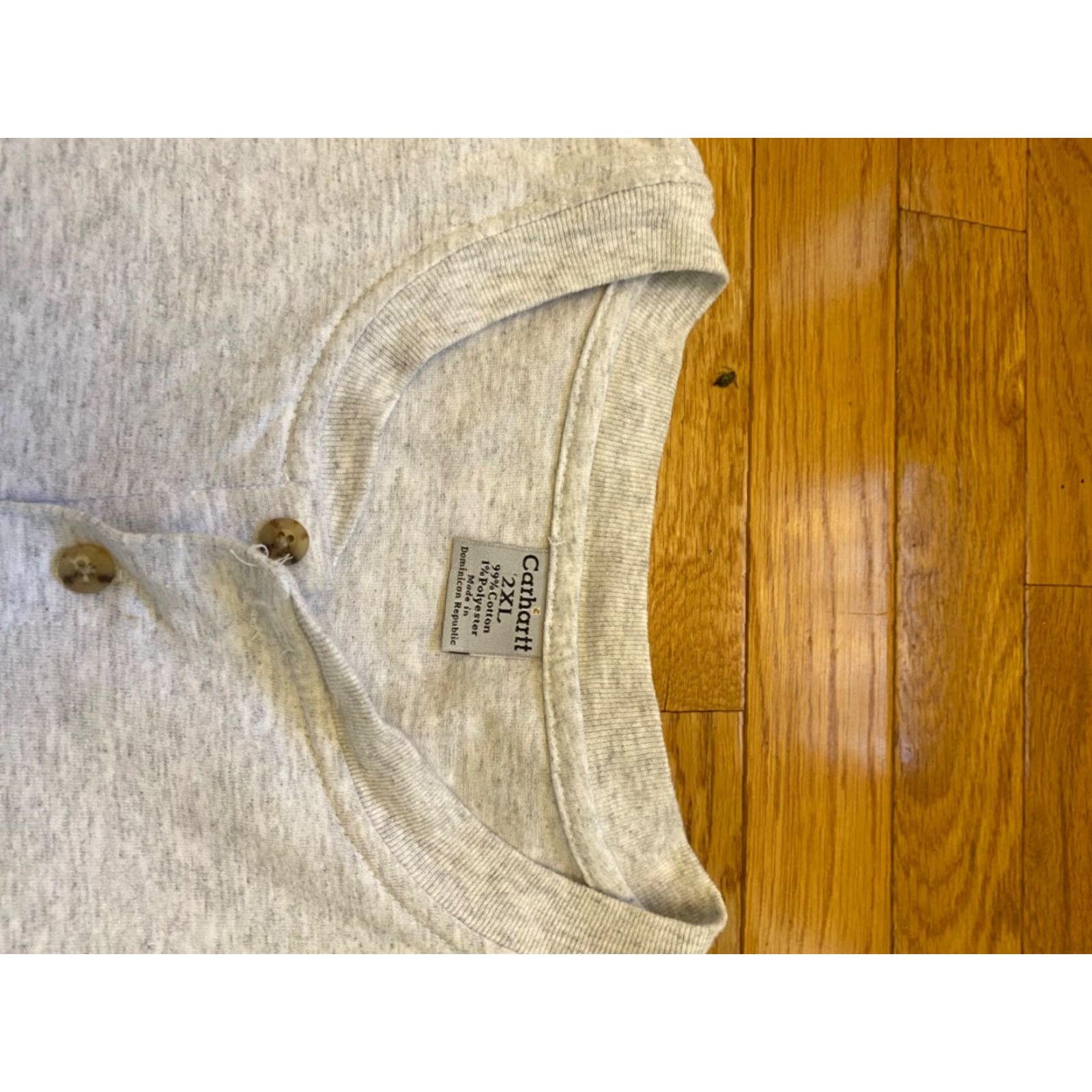 Carhartt Carhartt K128 Henley Shirt Men XXL Gray Long Sleeve Pocket T-Shirt Size US XXL / EU 58 / 5 - 3 Thumbnail