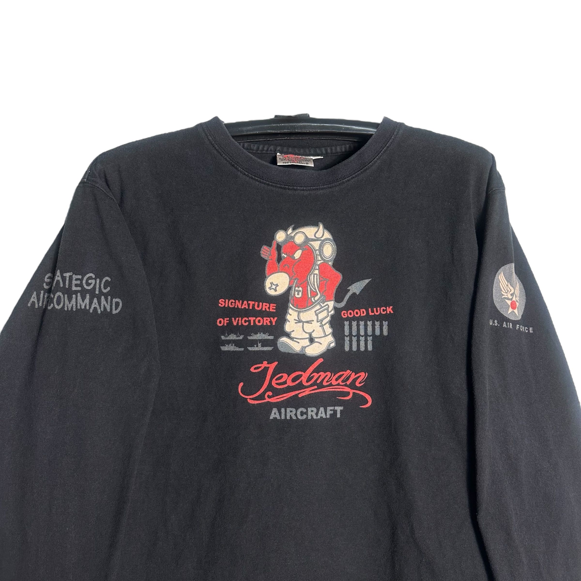 Tedman 🔥RARE🔥Vintage Tedman Aircraft All Print L/Sleeve T-shirt Size US XS / EU 42 / 0 - 2 Thumbnail