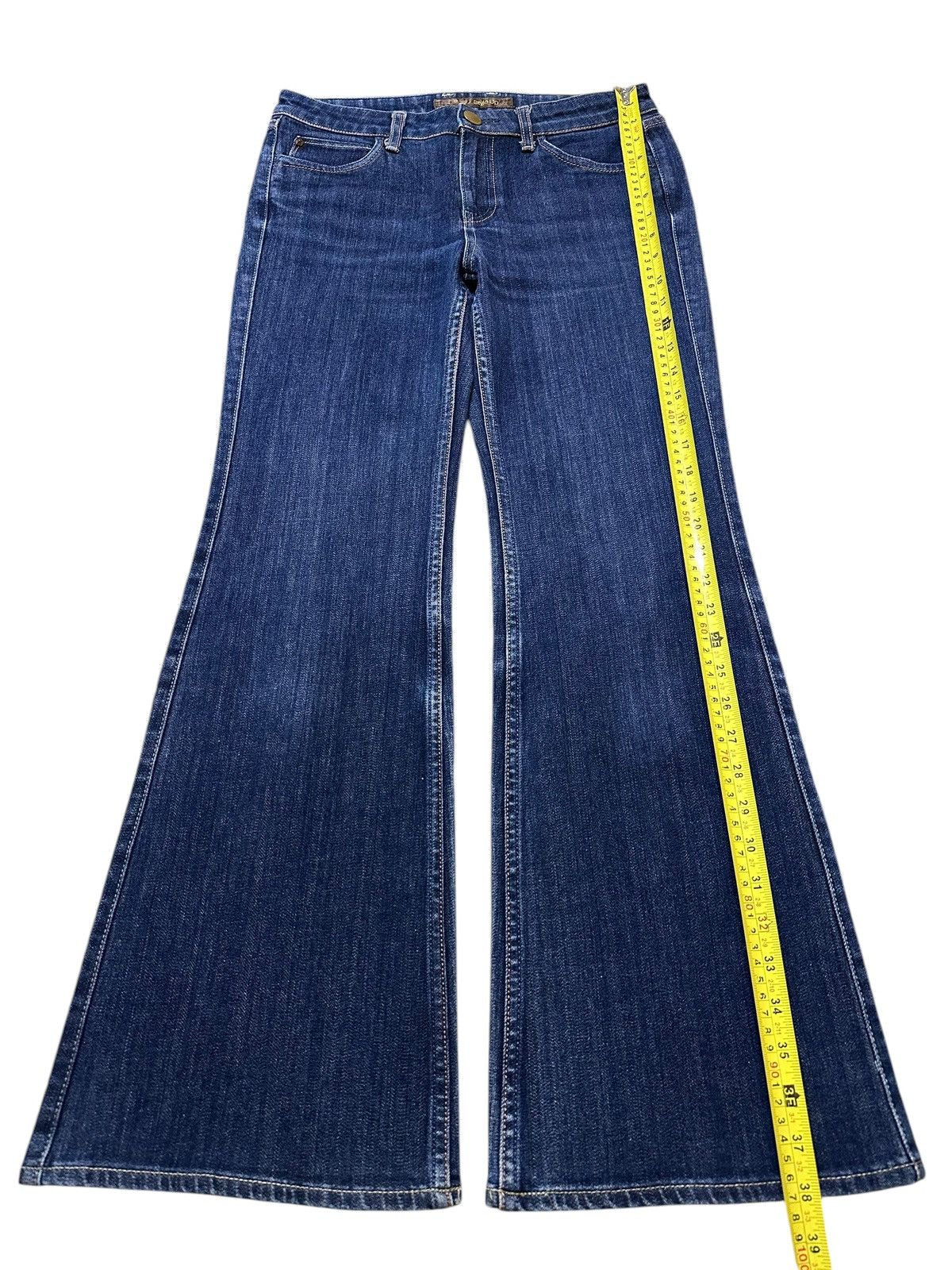 Japanese Brand Vintage Japanese Uniqlo Blue Wash Style Wide Leg Jeans Size US 30 / EU 46 - 12 Thumbnail