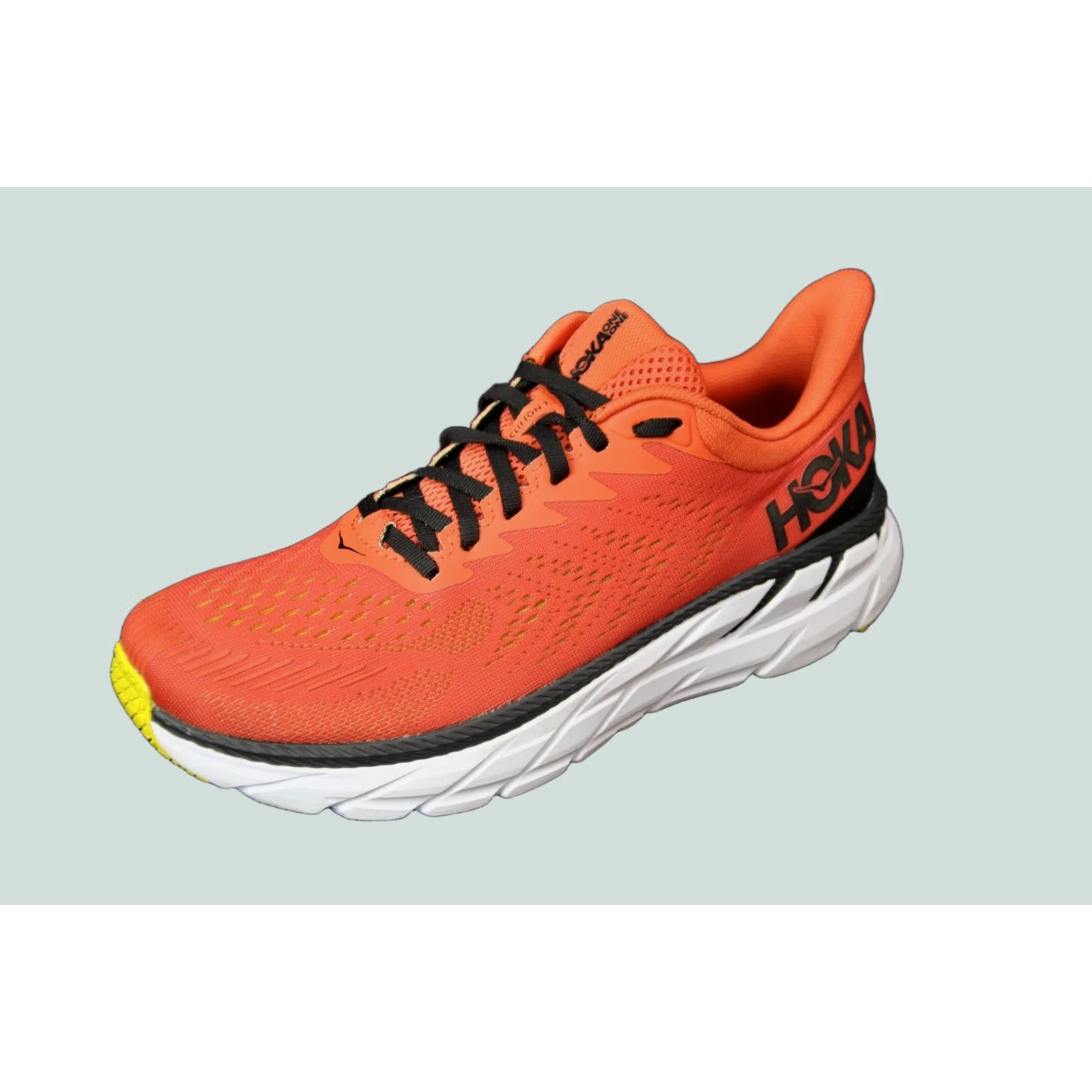 Vintage Hoka One One Clifton 7 Sneaker Mens 8.5 Orange 