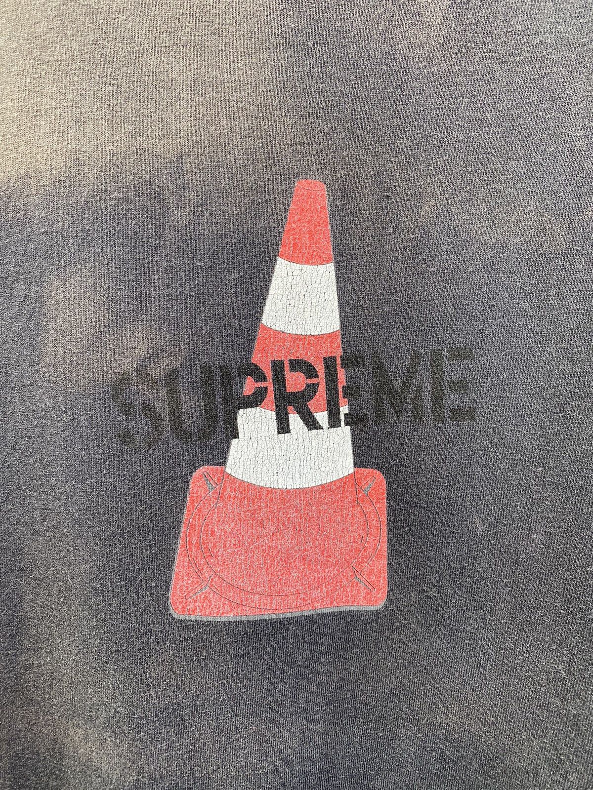 Supreme Vintage Rare 1998 SUPREME Kreftwerk Cone Sunfaded Tee Size US L / EU 52-54 / 3 - 11 Thumbnail