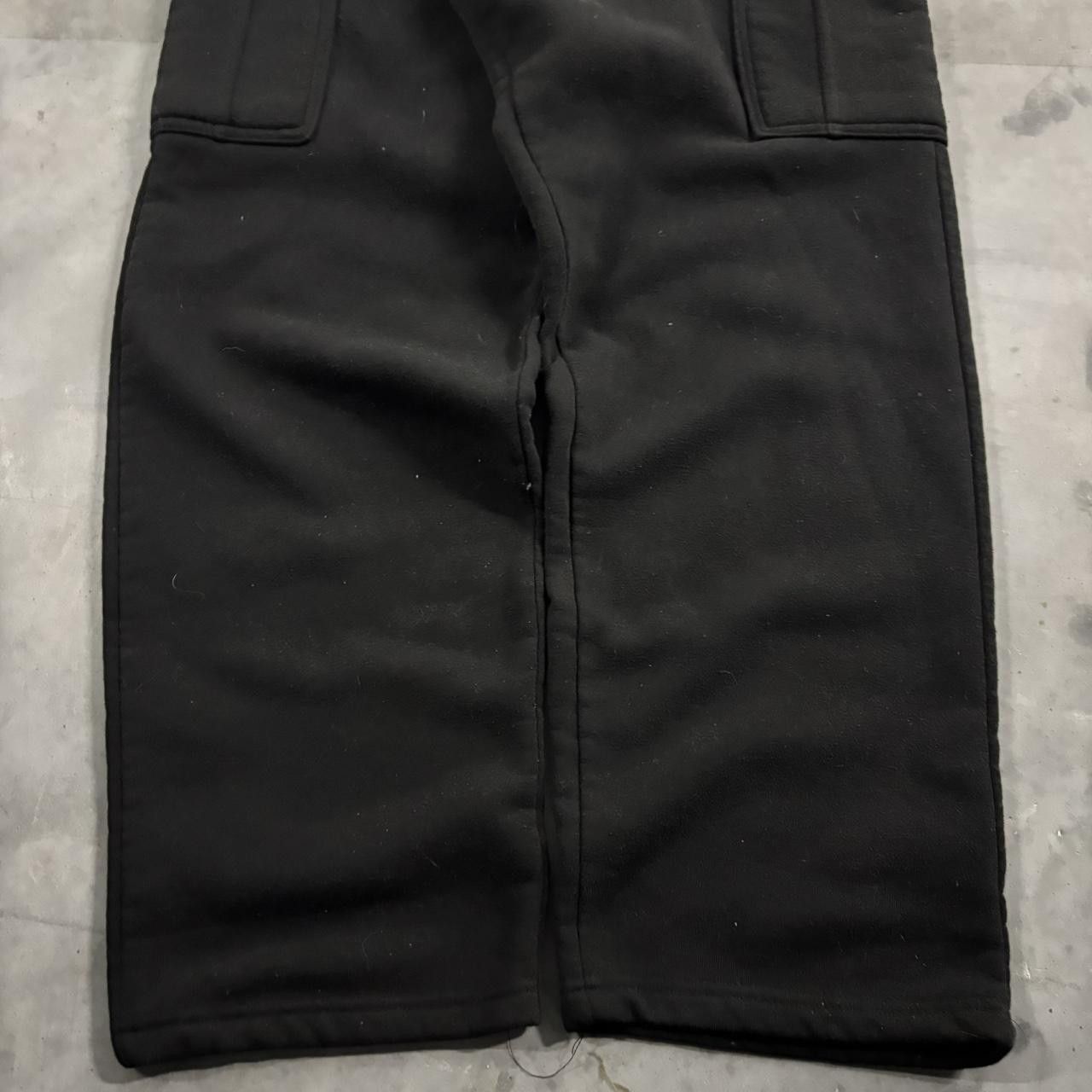 Vintage Crazy Vintage Y2K/2000s Baggy Black Streetwear Cargo Sweatpants! Fits L Size US 32 / EU 48 - 5 Thumbnail