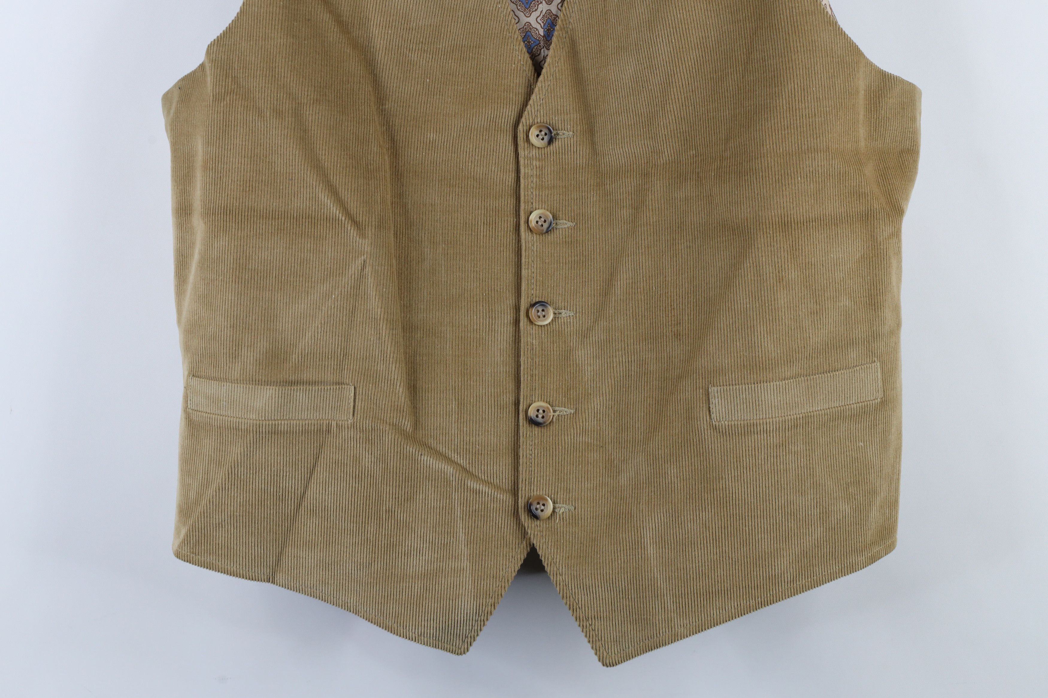 Vintage Vintage 60s 70s Streetwear Buckle Back Corduroy Vest Jacket Size US XL / EU 56 / 4 - 3 Thumbnail
