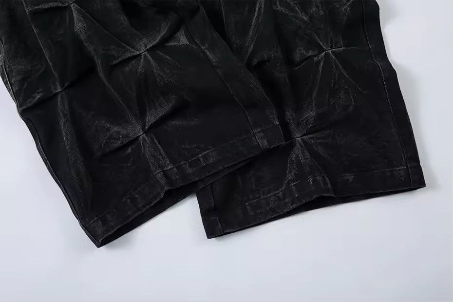 Japanese Brand × Other Retro Washed Pleated Wide Leg Denim Size US 35 - 9 Thumbnail