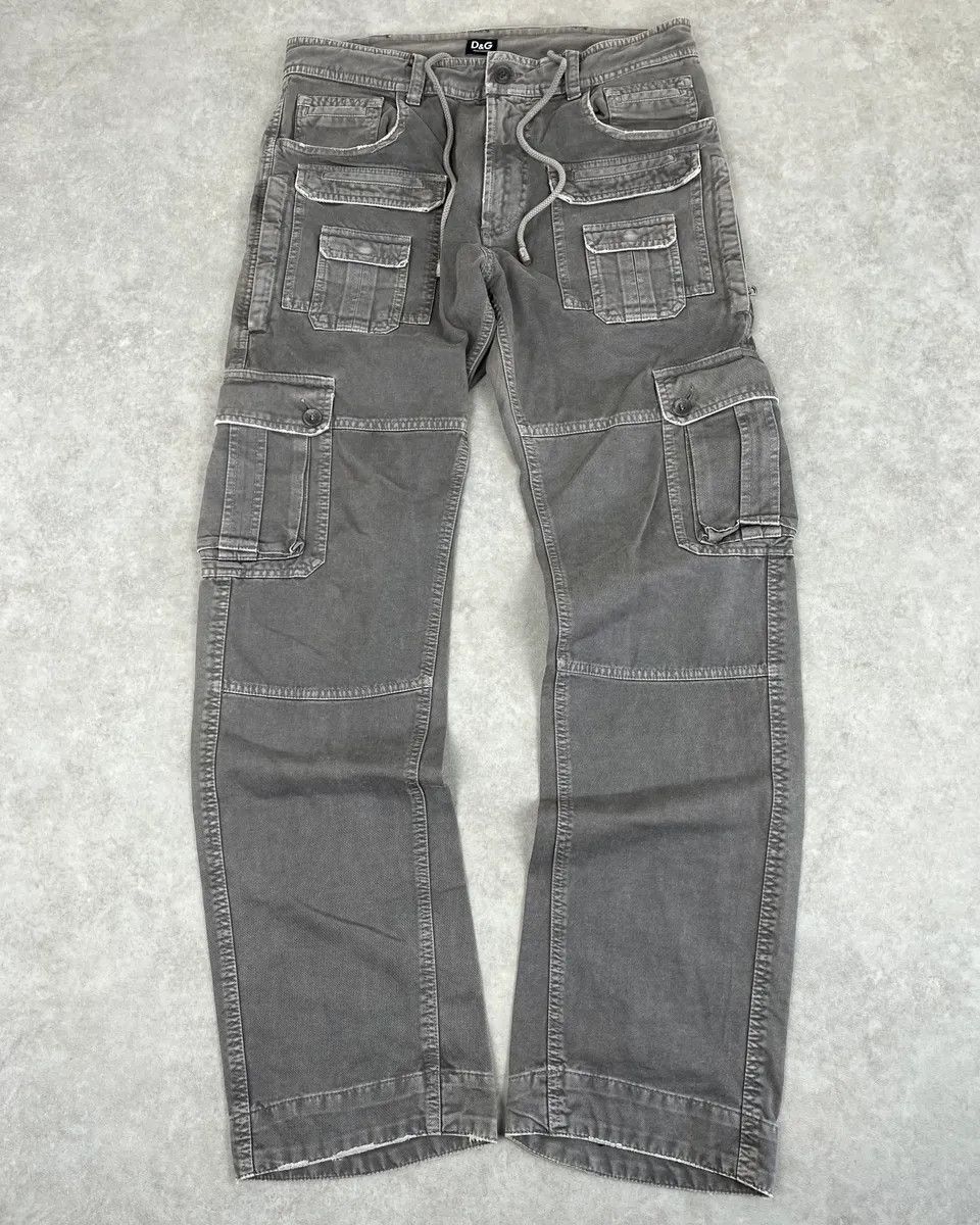 Dolce & Gabbana SS2008 Dolce & Gabbana Grey Multipockets Cargo Pants Size US 32 / EU 48 - 4 Thumbnail