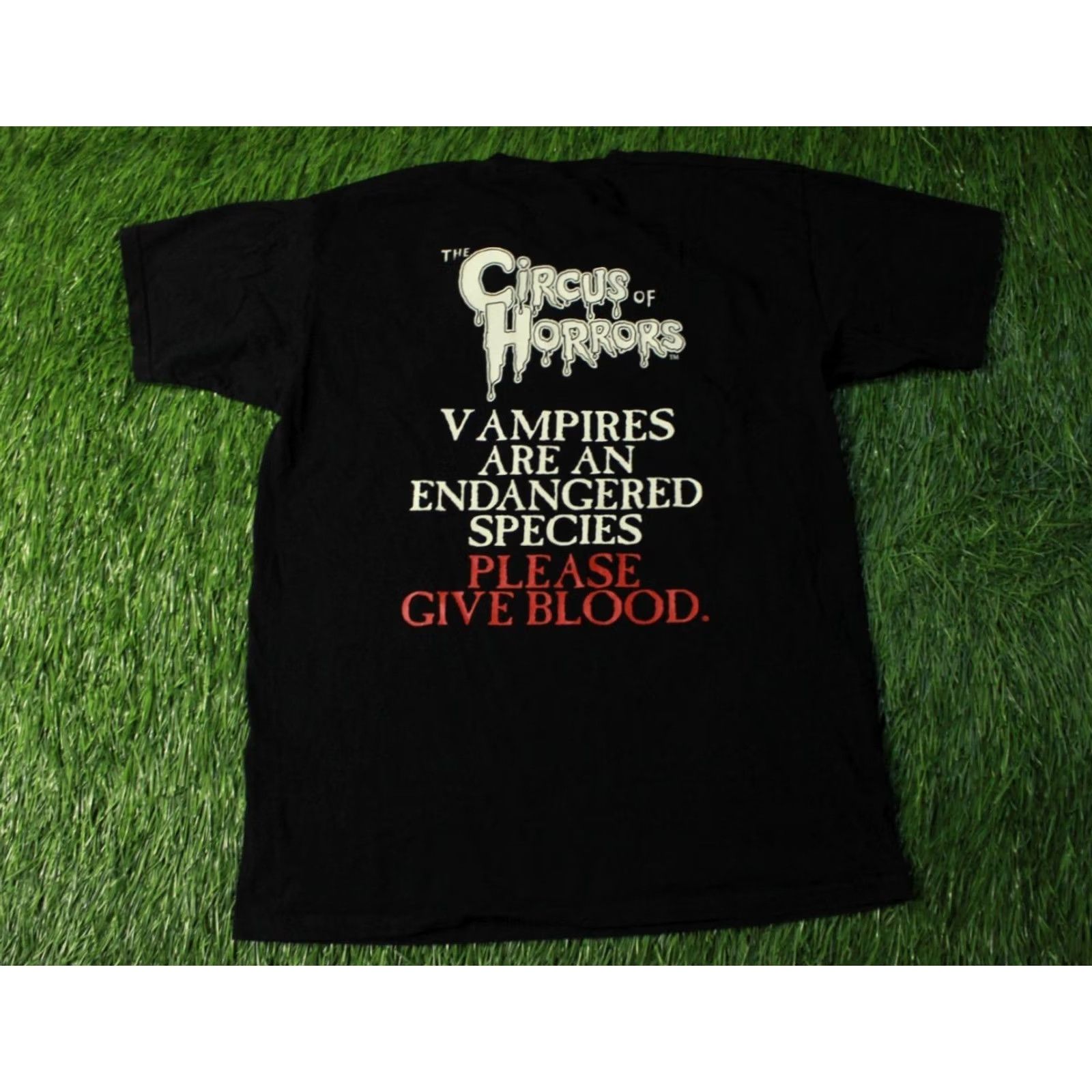 Fruit Of The Loom VINTAGE Fruit of the Loom Shirt M Black CIRCUS HORROR Y2K BAND JERSEY TEE SIZE MEDIUM Size US M / EU 48-50 / 2 - 2 Thumbnail