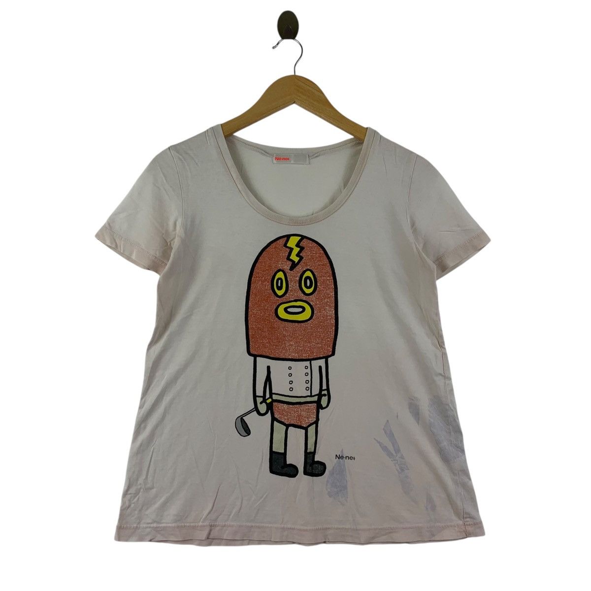 Issey Miyake × Japanese Brand × Ne-Net NE-NET By ISSEY MIYAKE ne net logo japanesebrand women tee Size S / US 4 / IT 40 - 1 Thumbnail